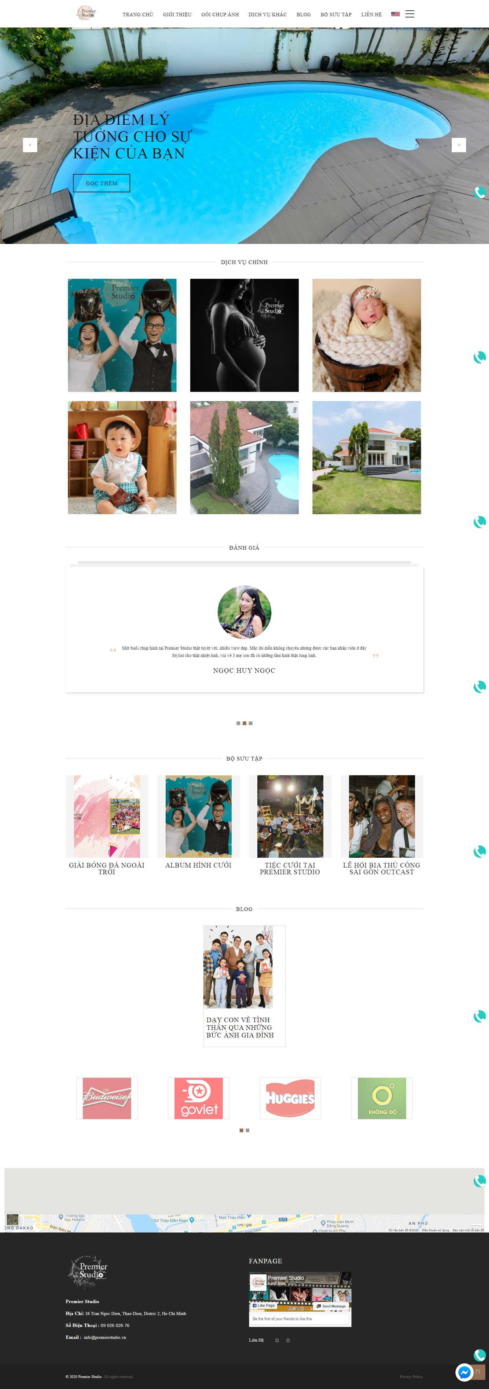 Thiết kế Web mẫu có sẵn premierstudio.vn