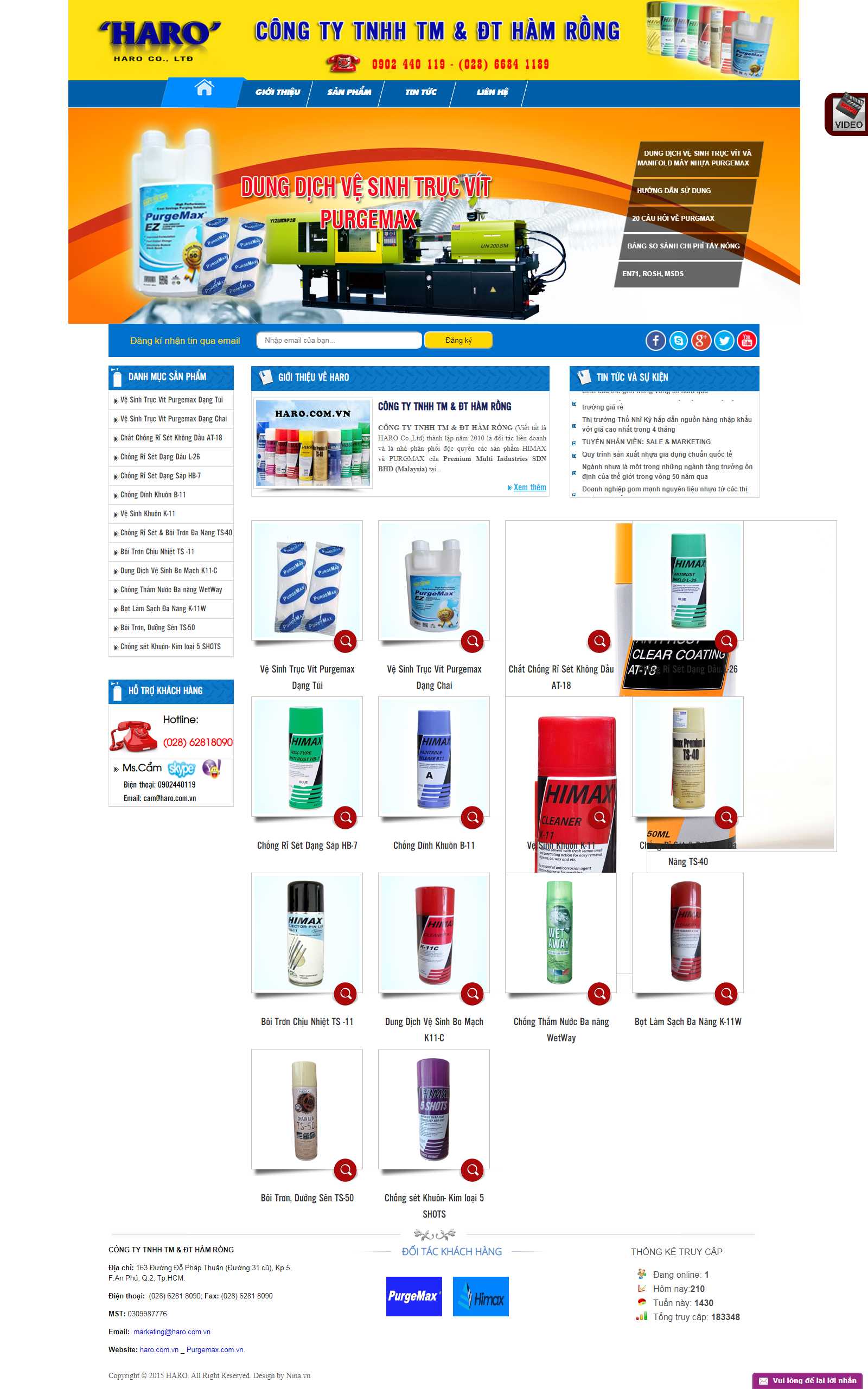 Thiết kế Web online haro.com.vn