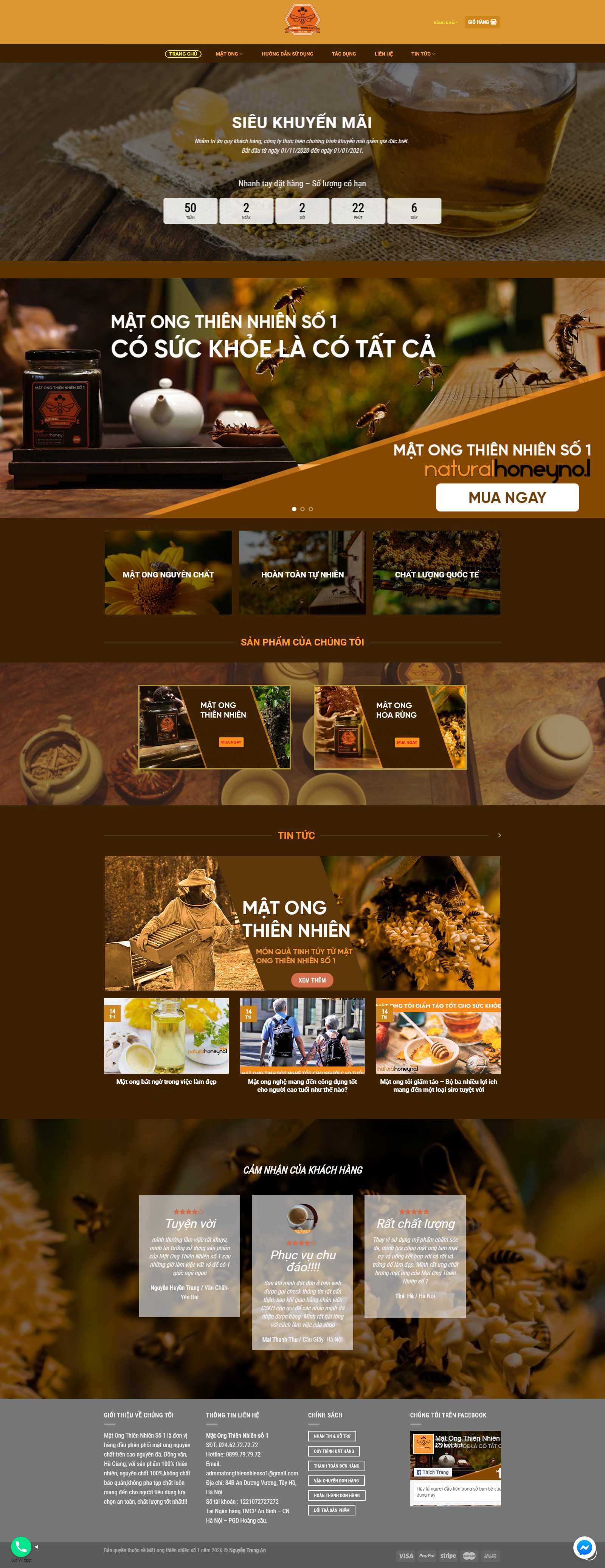 Thiết kế Web online matongthiennhienso1.vn