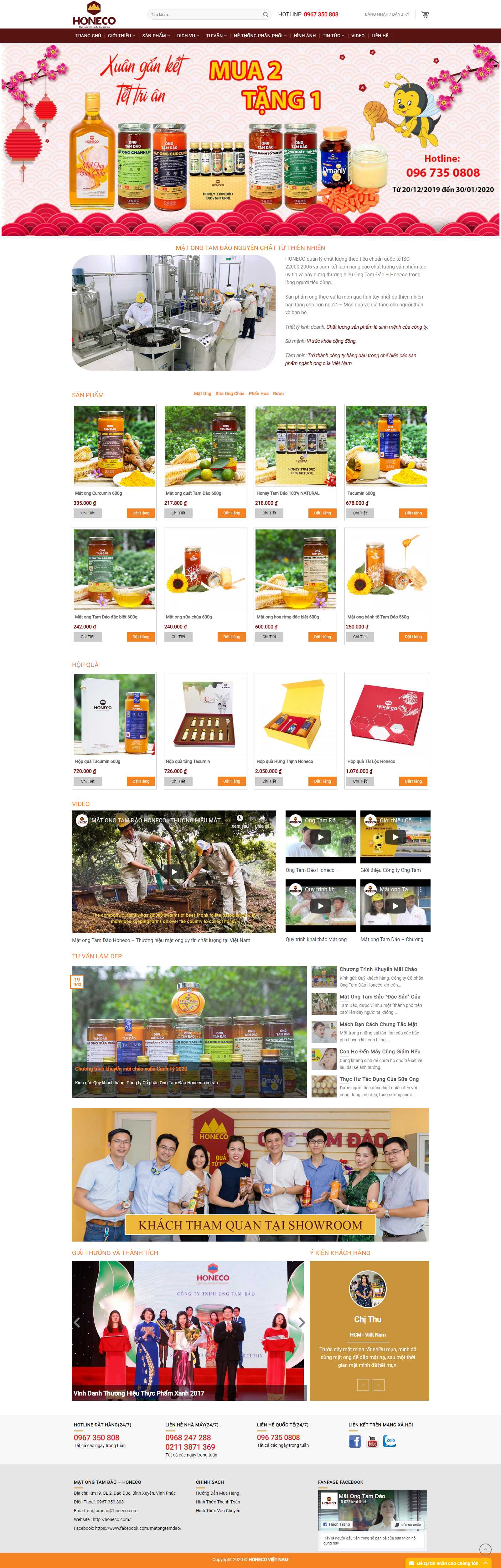 Thiết kế Web rao thuê honeco.com