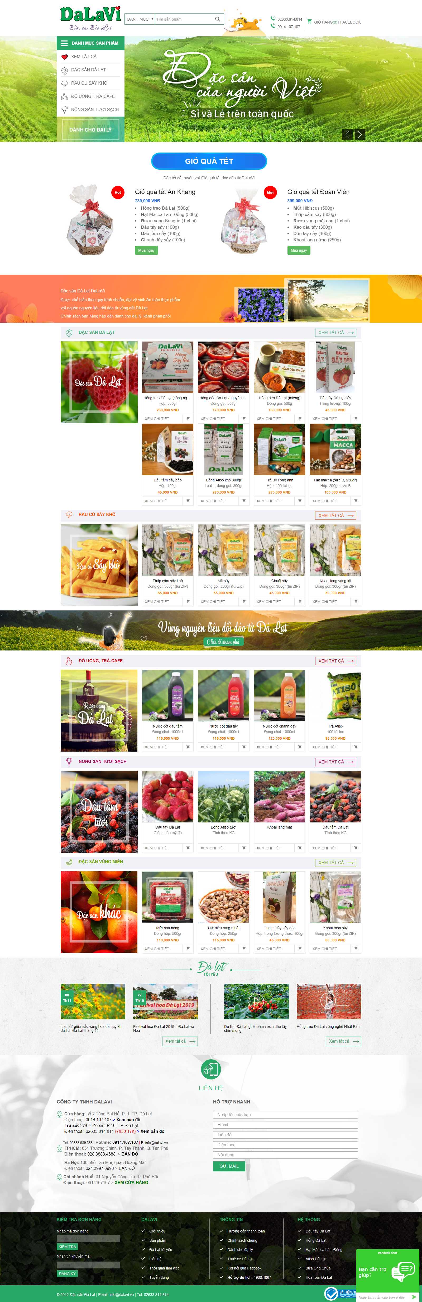 Thiết kế Web rao thuê dacsandalat.com.vn