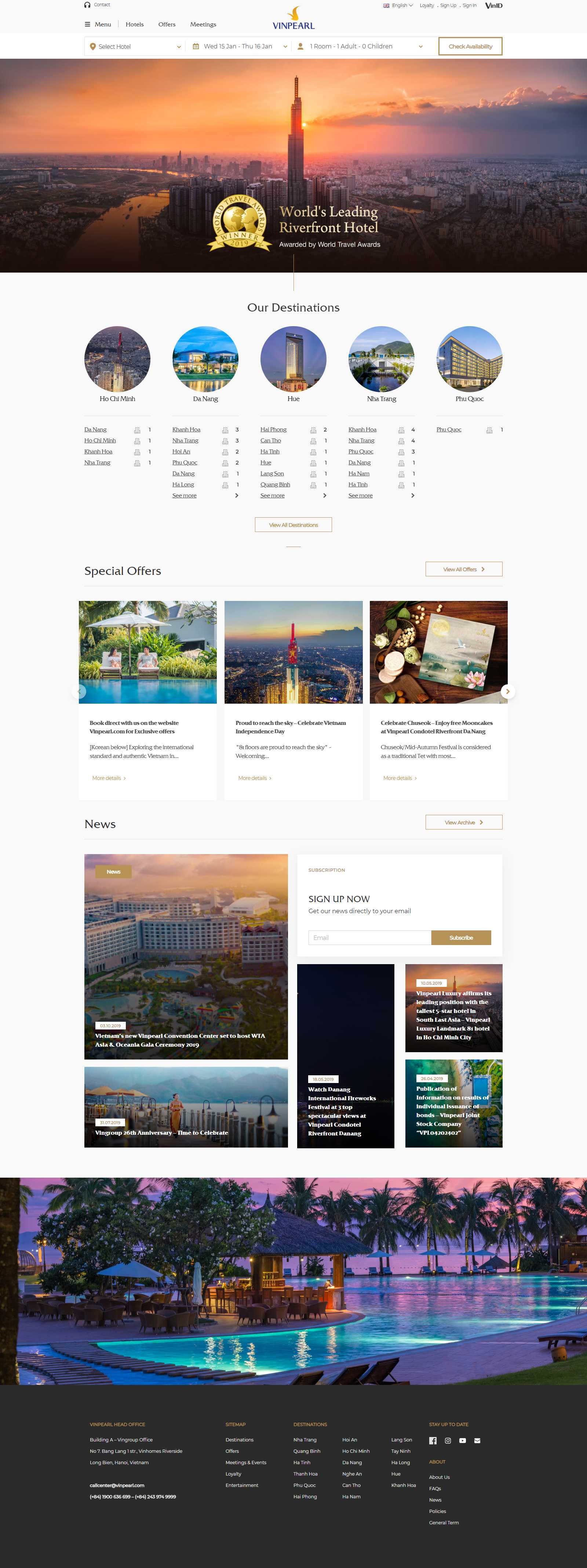 Thiết kế Web vina vinpearl.com
