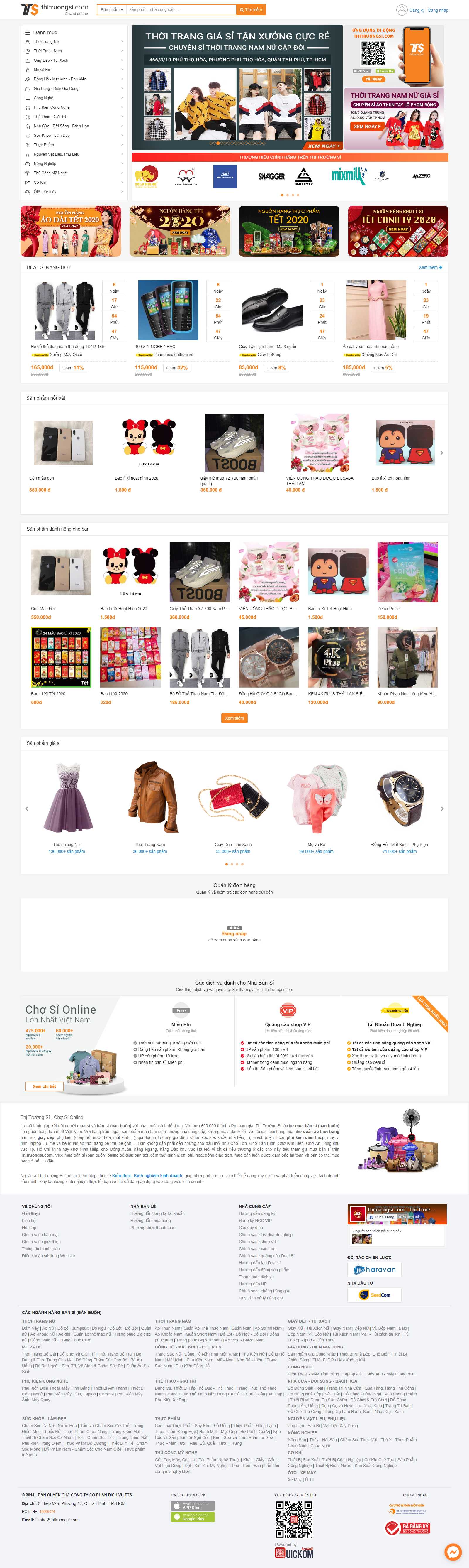 Thiết kế Web code thuần thitruongsi.com