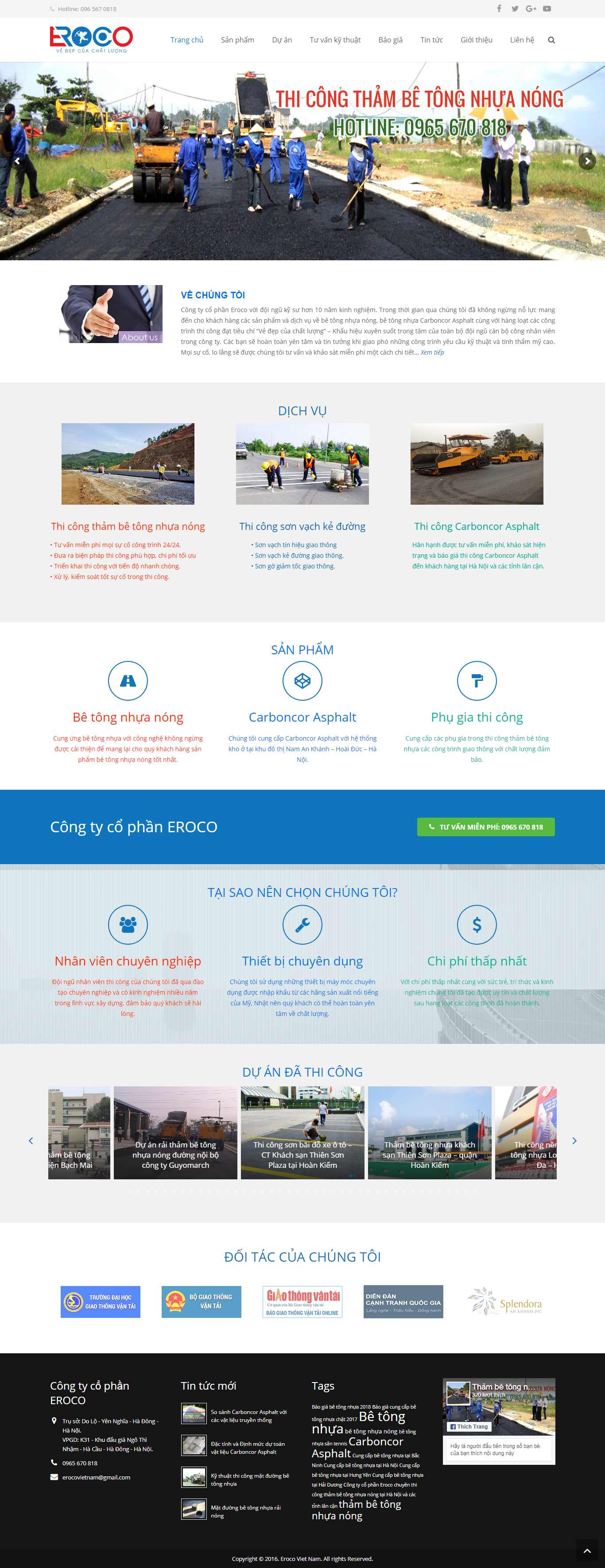 Thiết kế Web công ty cầu đường thambetongnhuanong.com.vn