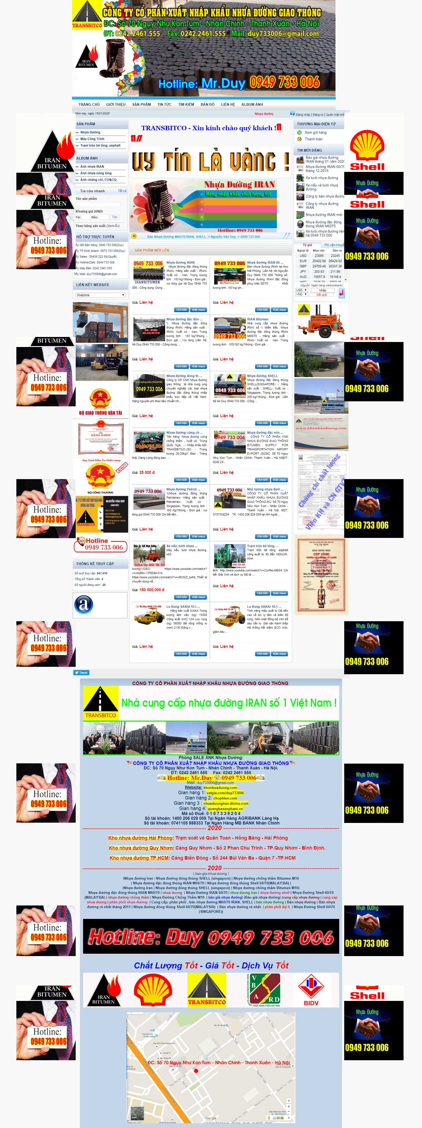 Thiết kế Web bán lẻ khonhuaduong.com