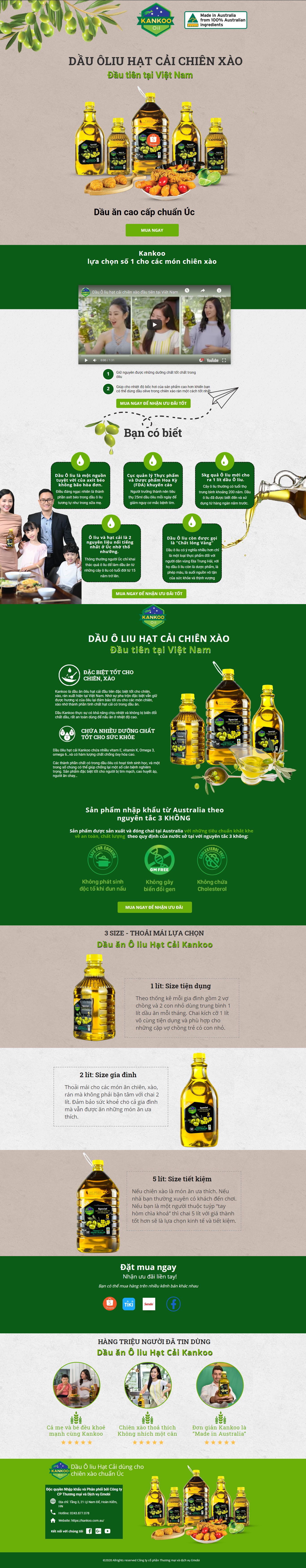 Thiết kế Web đại lý bán dầu ăn dauan.hangucnhapkhau.net