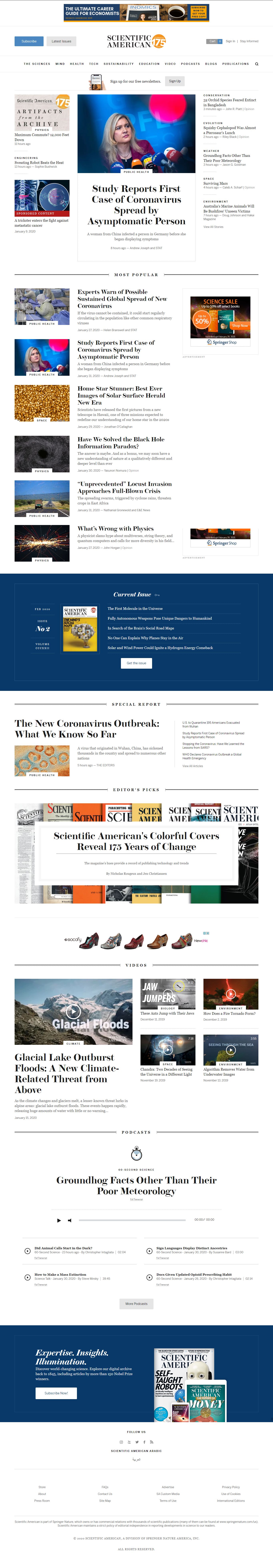 Thiết kế Web 1900 scientificamerican.com