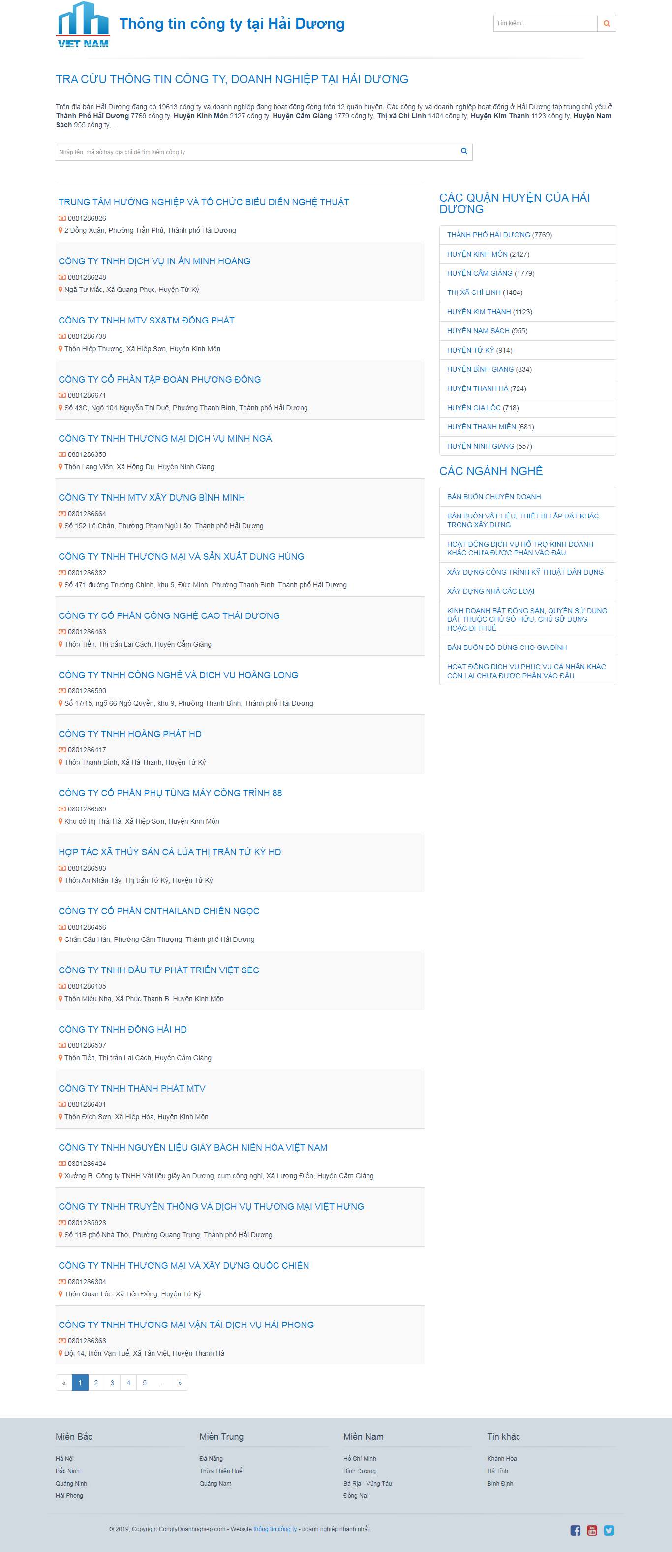 Thiết kế Web khu chế xuất hai-duong.congtydoanhnghiep.com