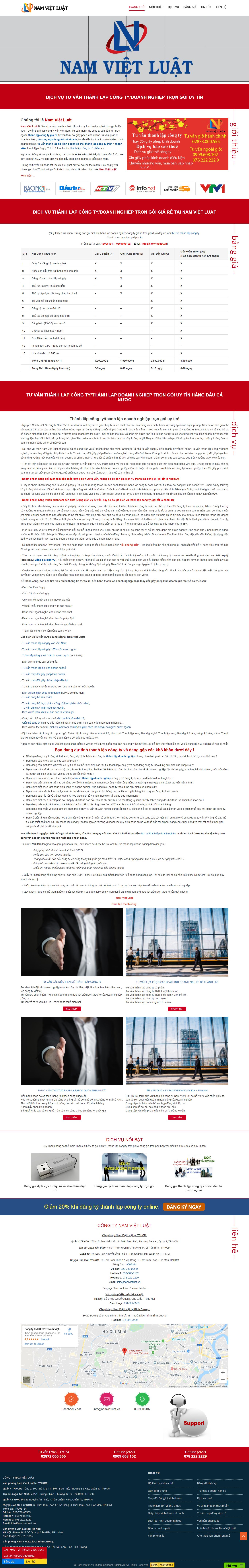 Thiết kế Web công ty tnhh thanhlapdoanhnghiepvn.vn