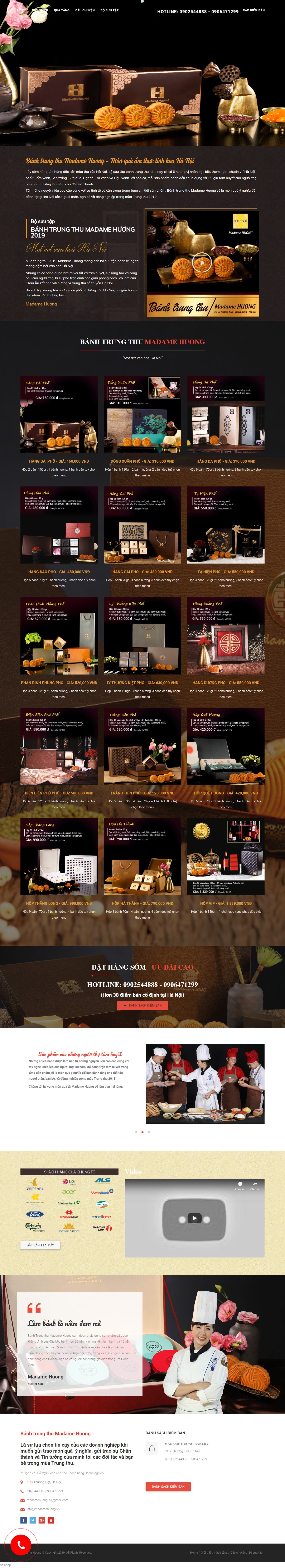 Thiết kế Web mới banhtrungthumadamehuong.com.vn