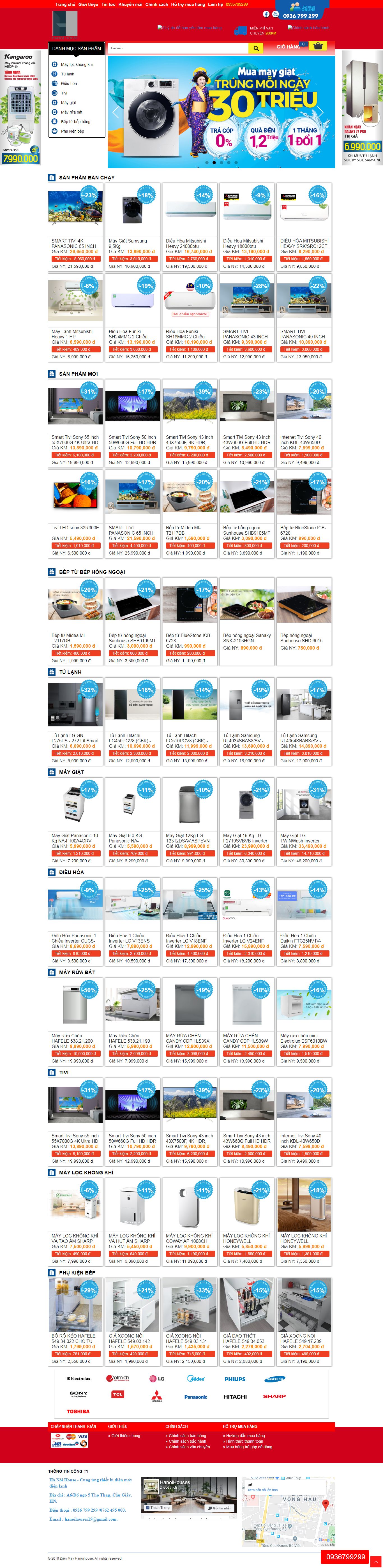 Thiết kế Web mới hanoihouse.com.vn