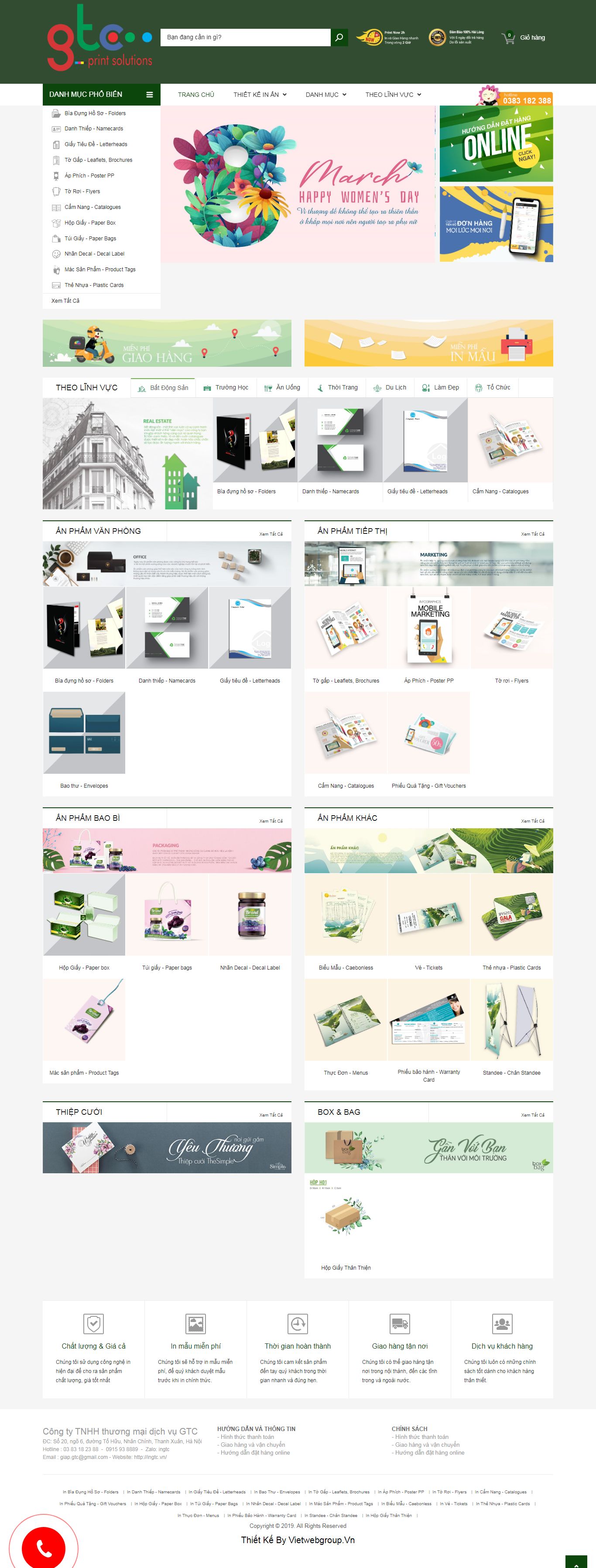 Thiết kế Web mới ingtc.vn