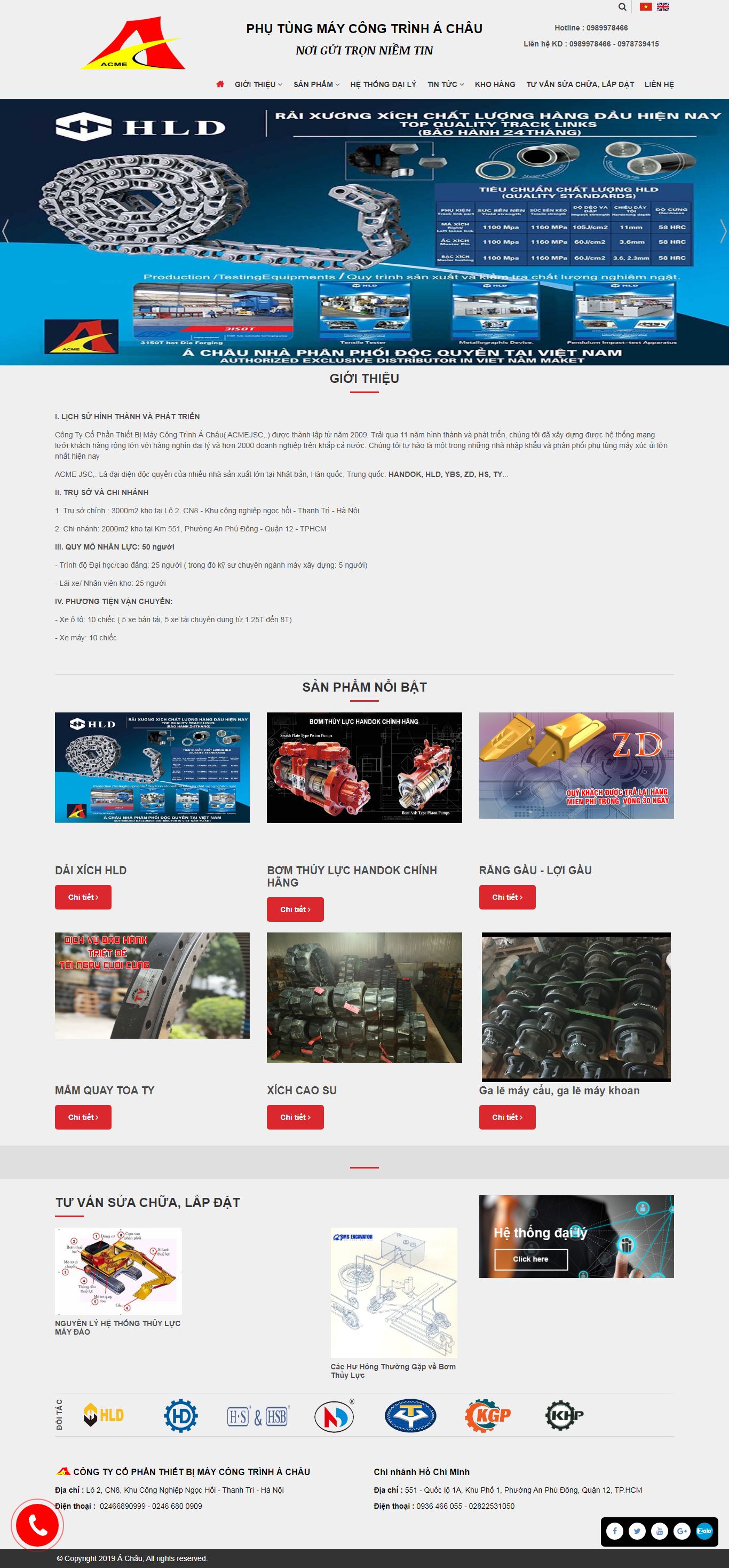 Thiết kế Web mới phutungachau.com