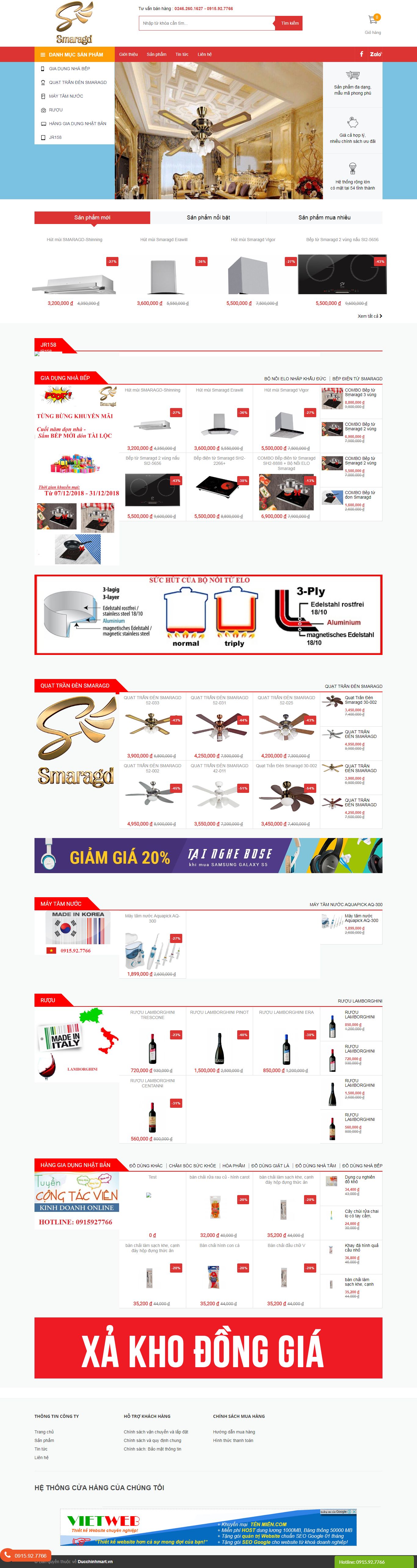 Thiết kế Web mới ducchinhmart.vn