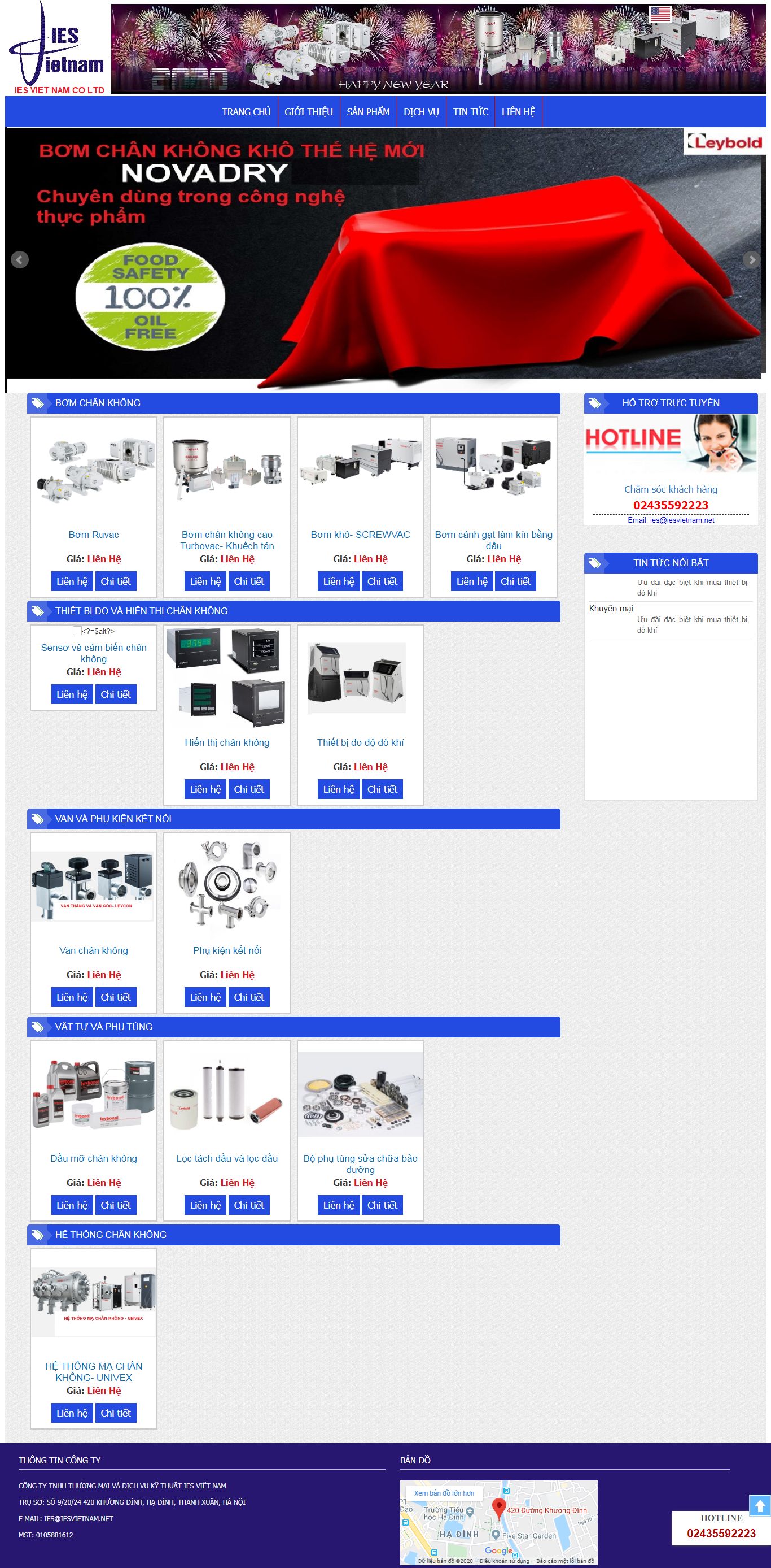 Thiết kế Web mới iesvietnam.net