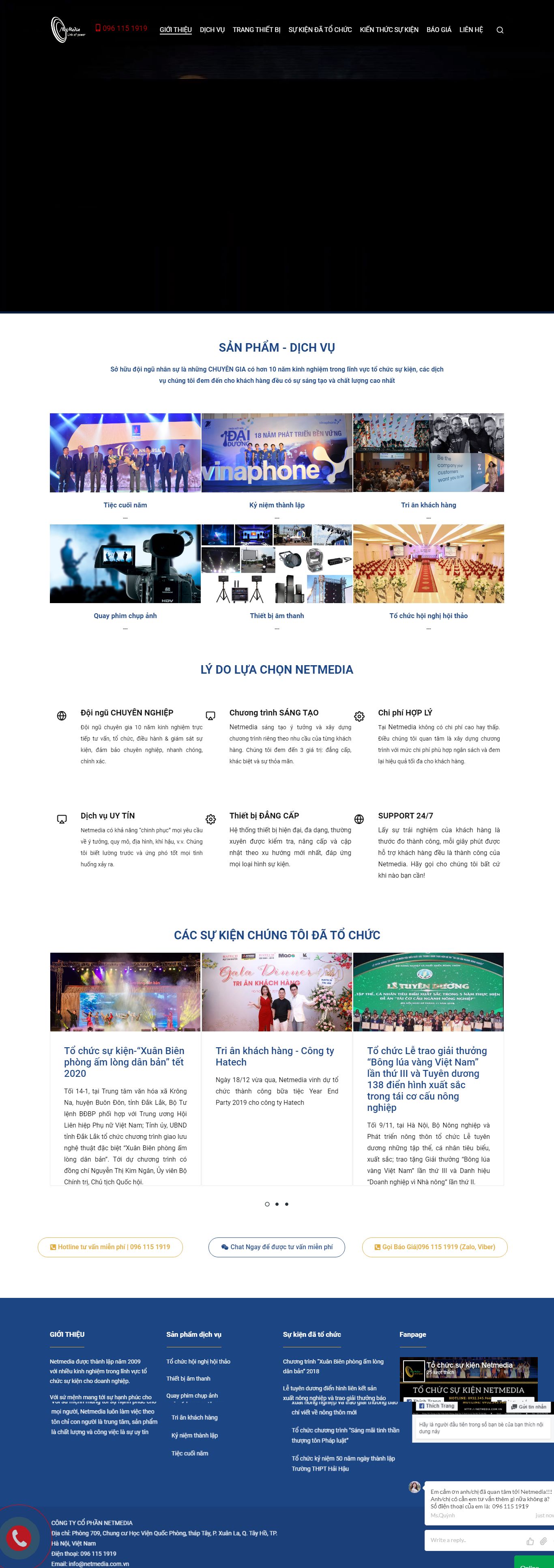 Thiết kế Web mới netmedia.com.vn