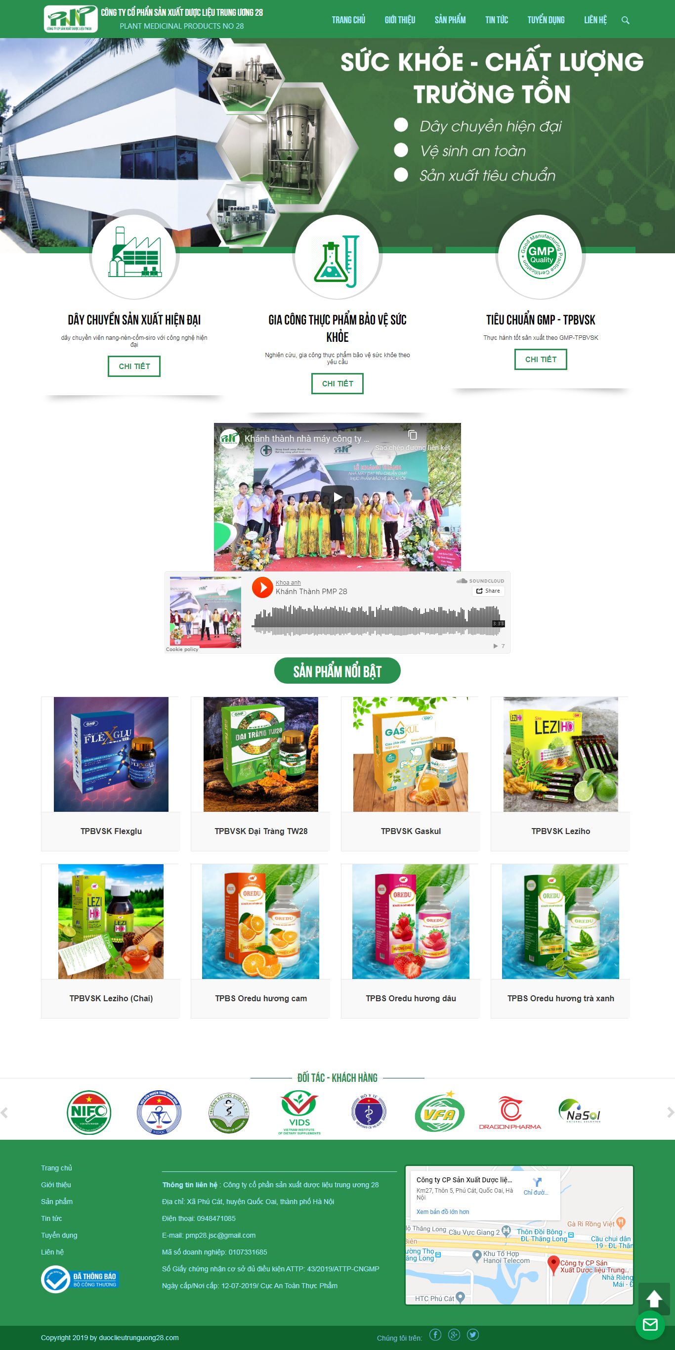 Thiết kế Web mới duoclieutrunguong28.com