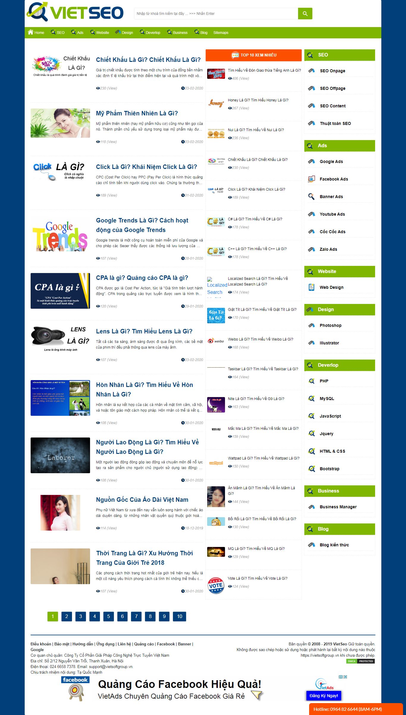 Thiết kế Web mới vietseogroup.vn