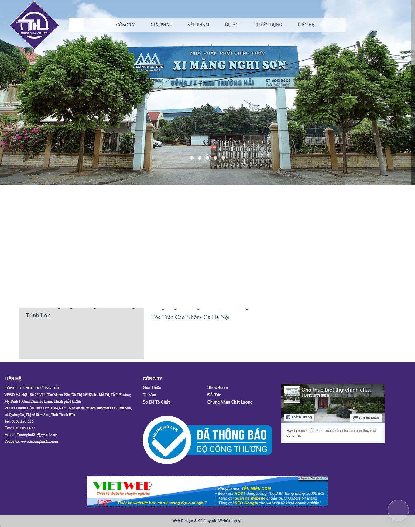 Thiết kế Web mới truonghaithc.com