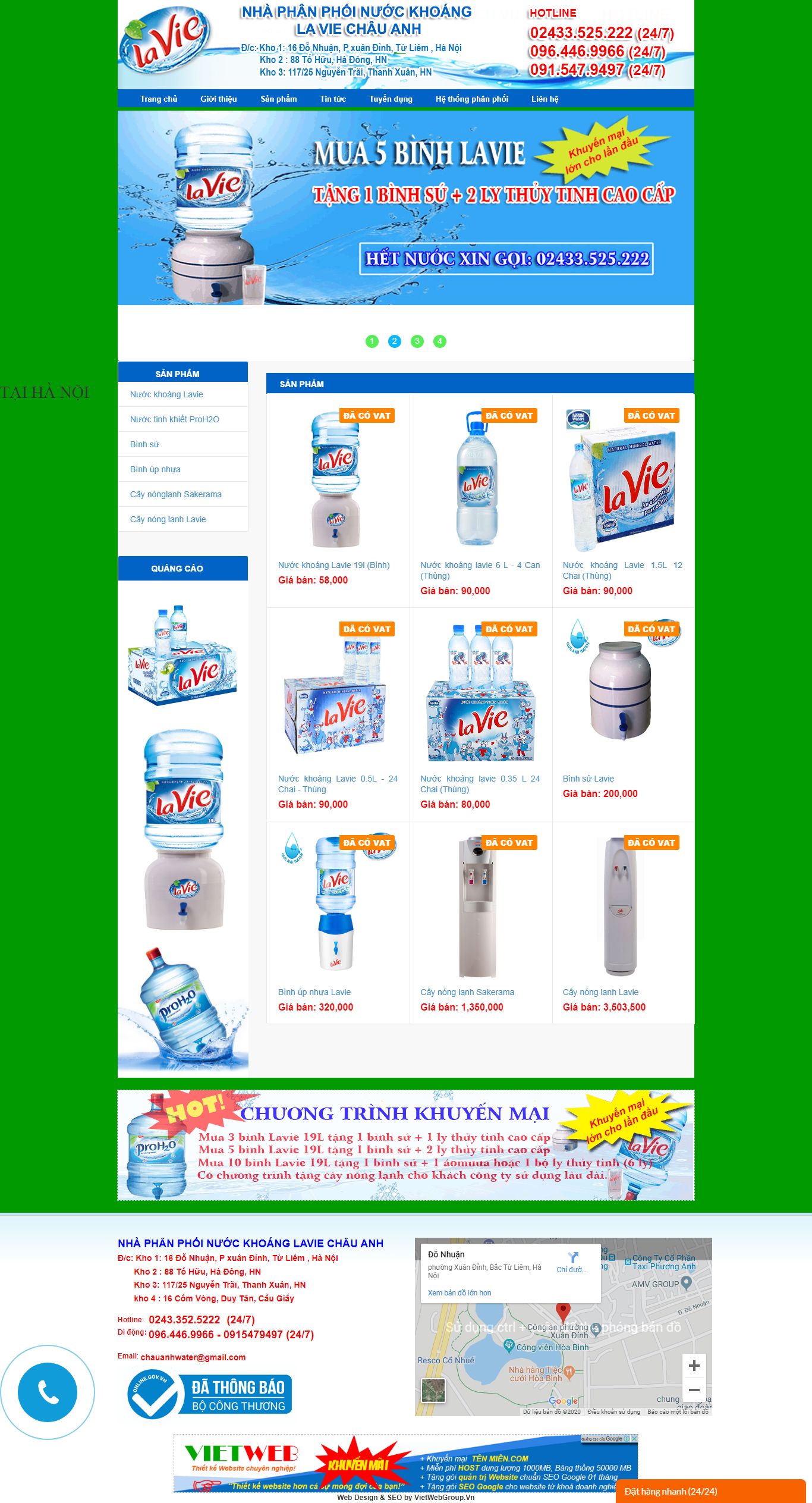 Thiết kế Web mới laviechauanh.com