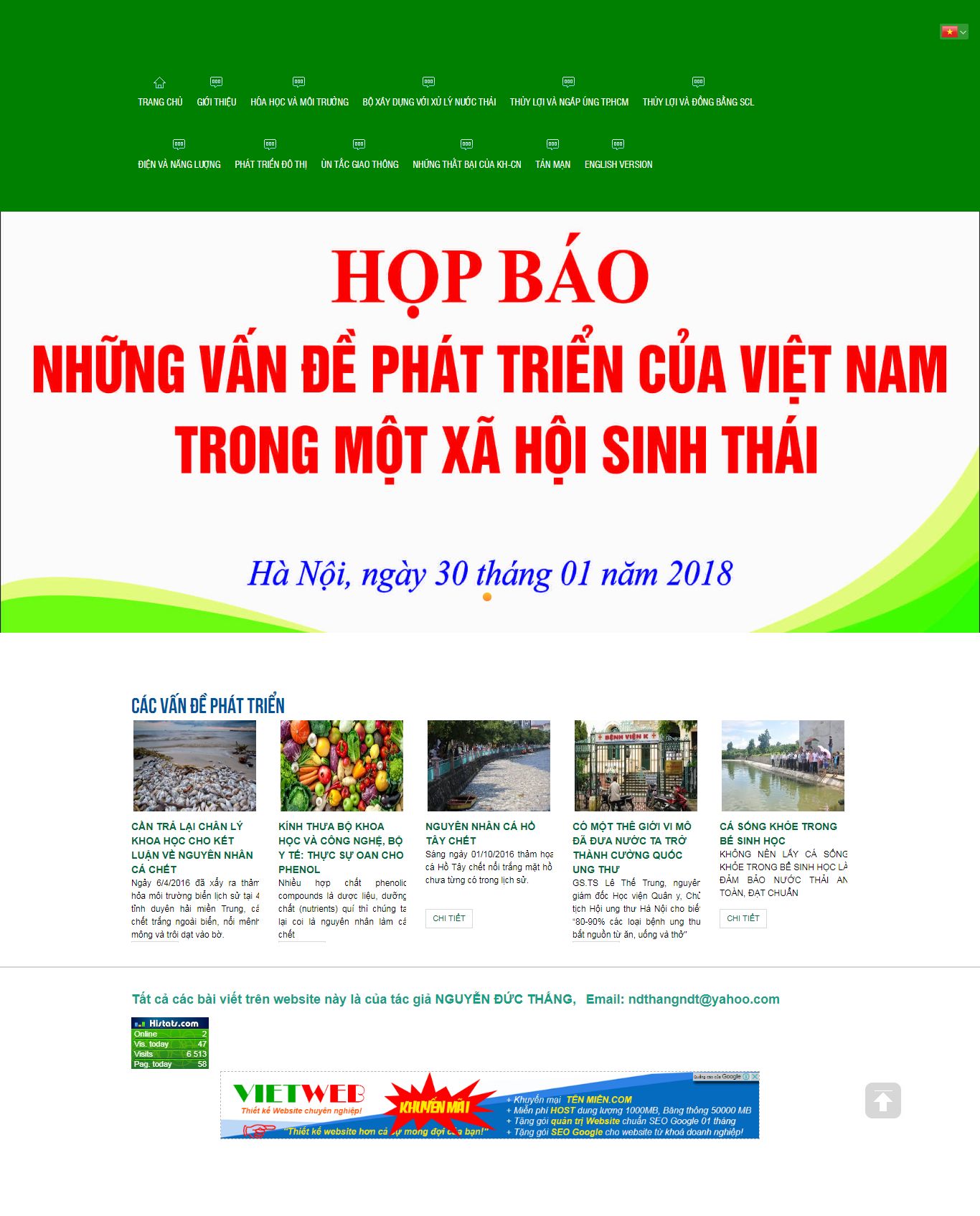 Thiết kế Web mới nguyenducthang.vn