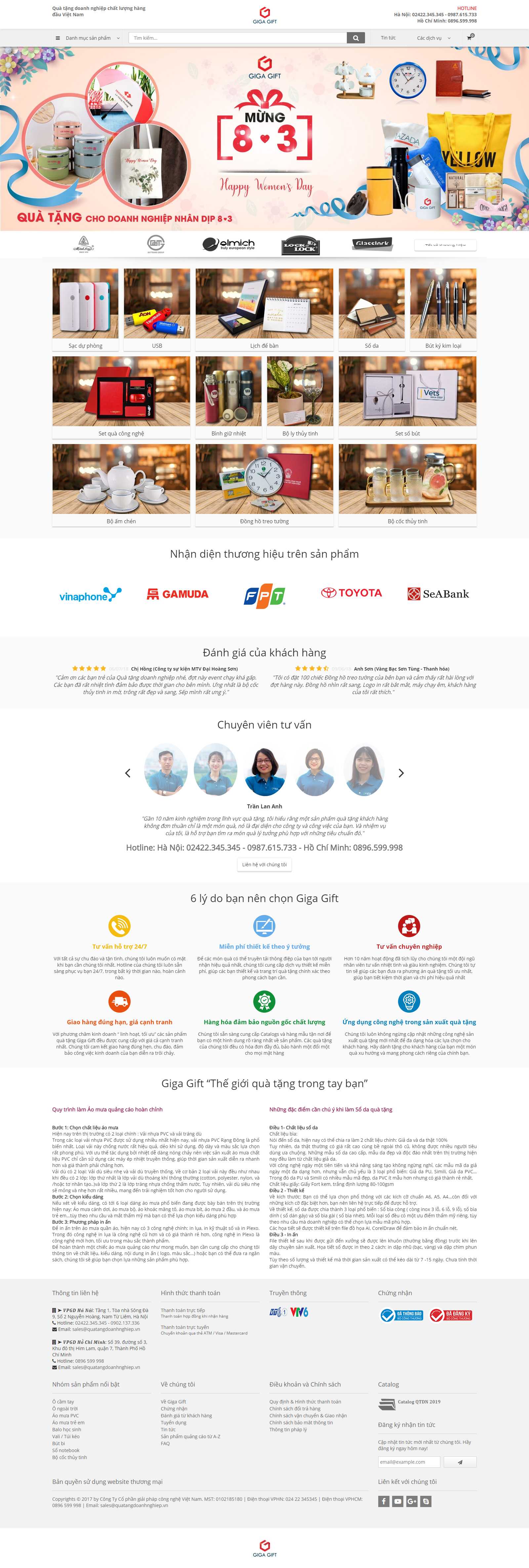 Thiết kế Web sáng tạo quatangdoanhnghiep.vn