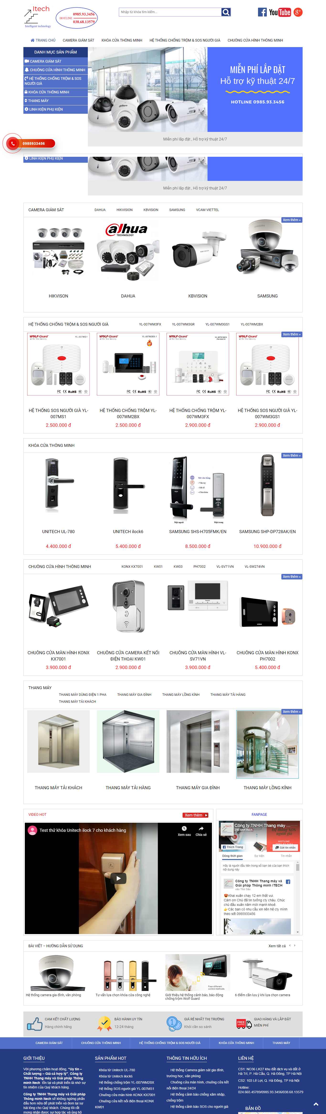 Thiết kế Web bán camera giám sát itechvn.vn