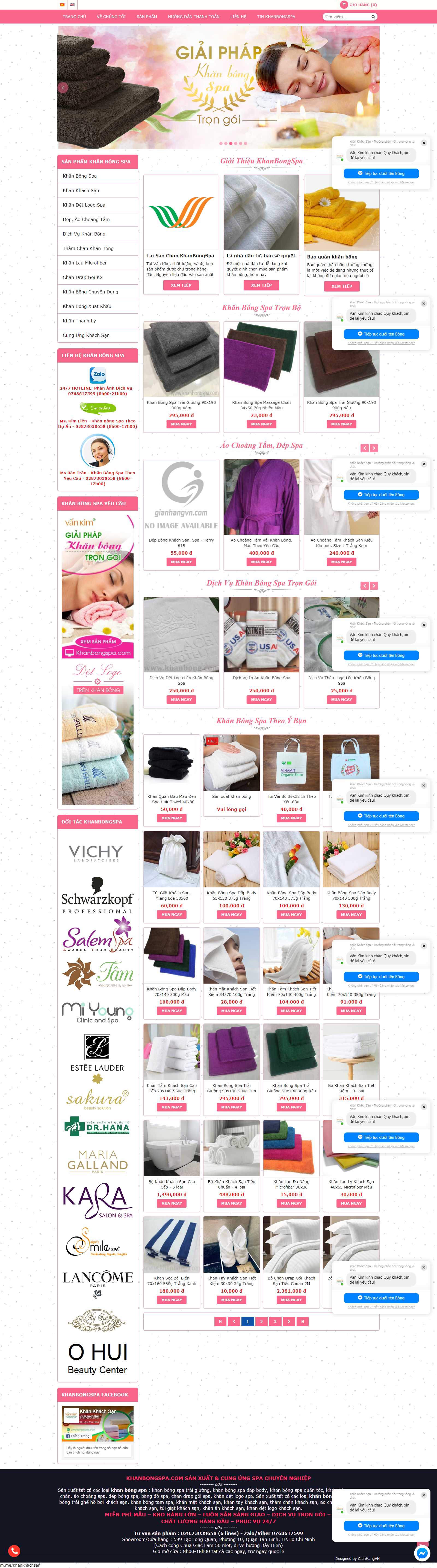 Thiết kế Web độc đáo khanbongspa.com