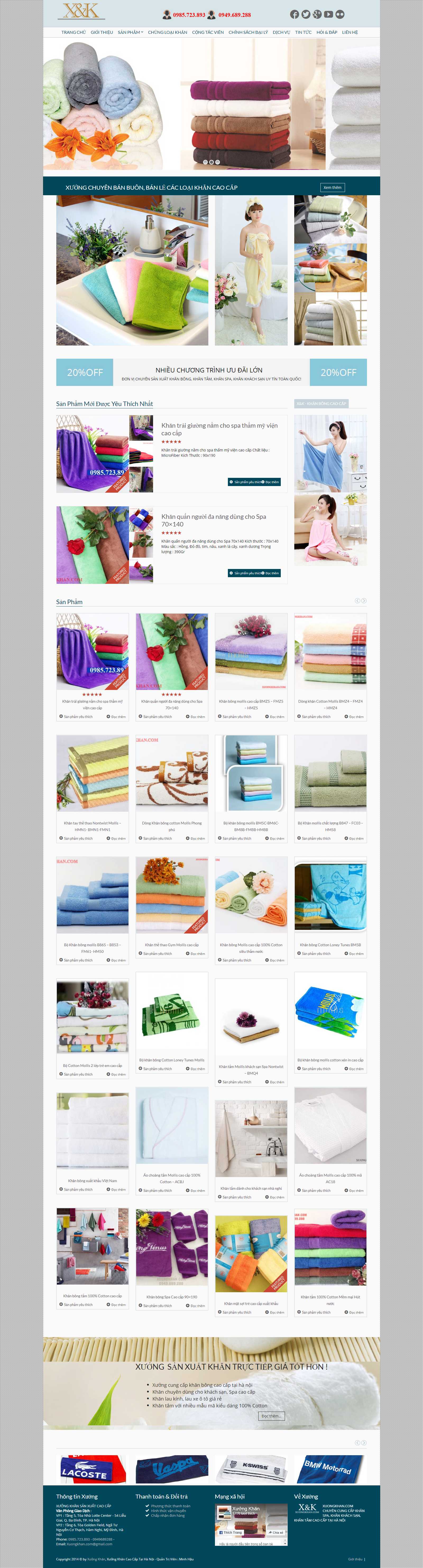 Thiết kế Web cực đẹp xuongkhan.com