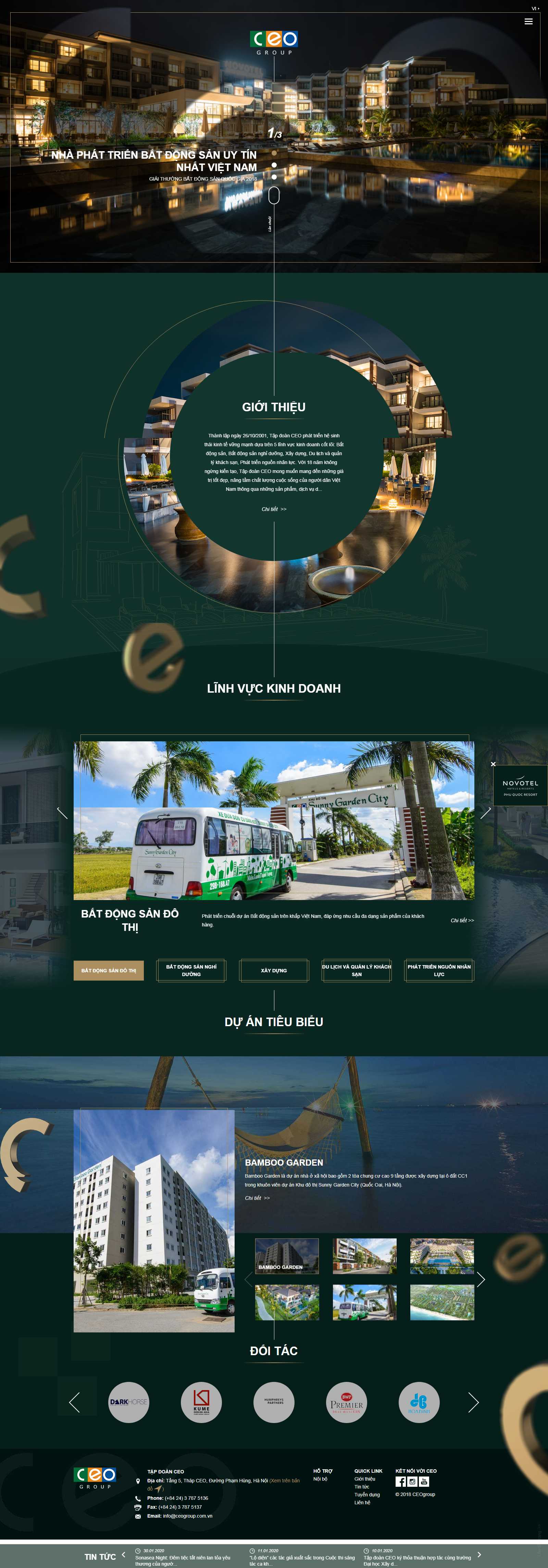 Thiết kế Web cho tập đoàn ceogroup.com.vn