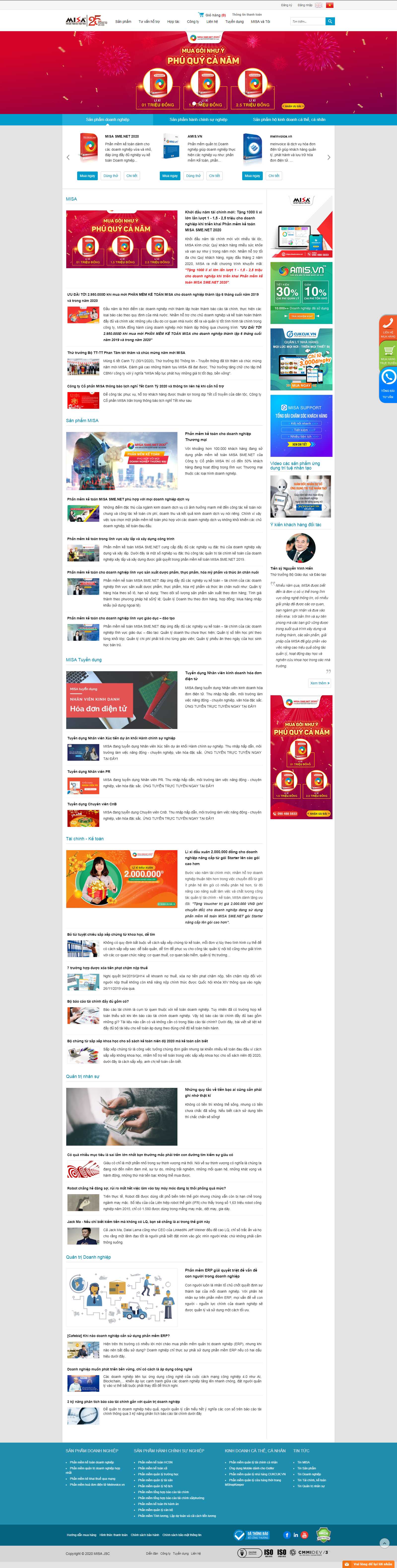 Thiết kế Web chuẩn seo misa.com.vn