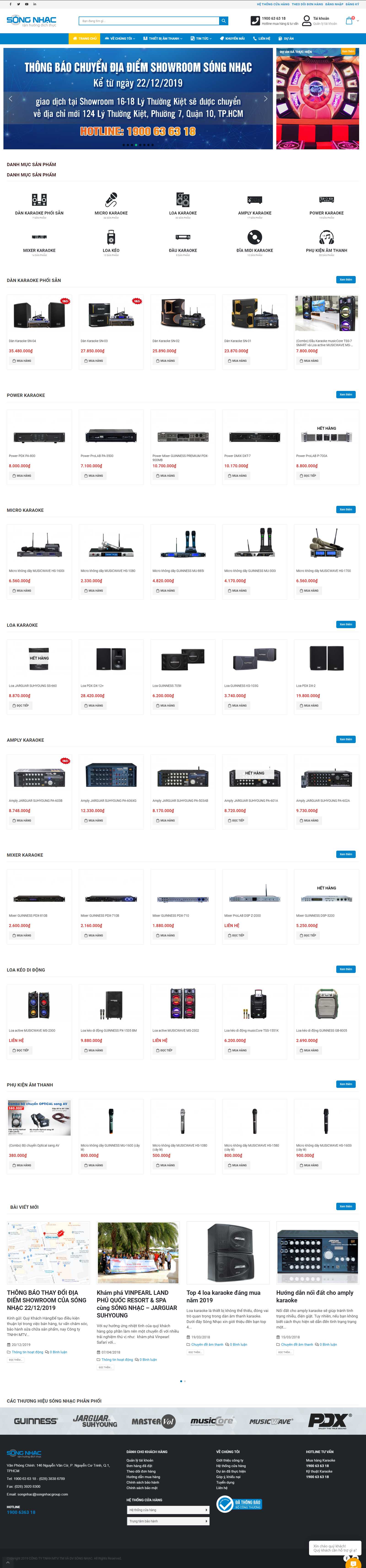 Thiết kế Web  songnhac.com.vn