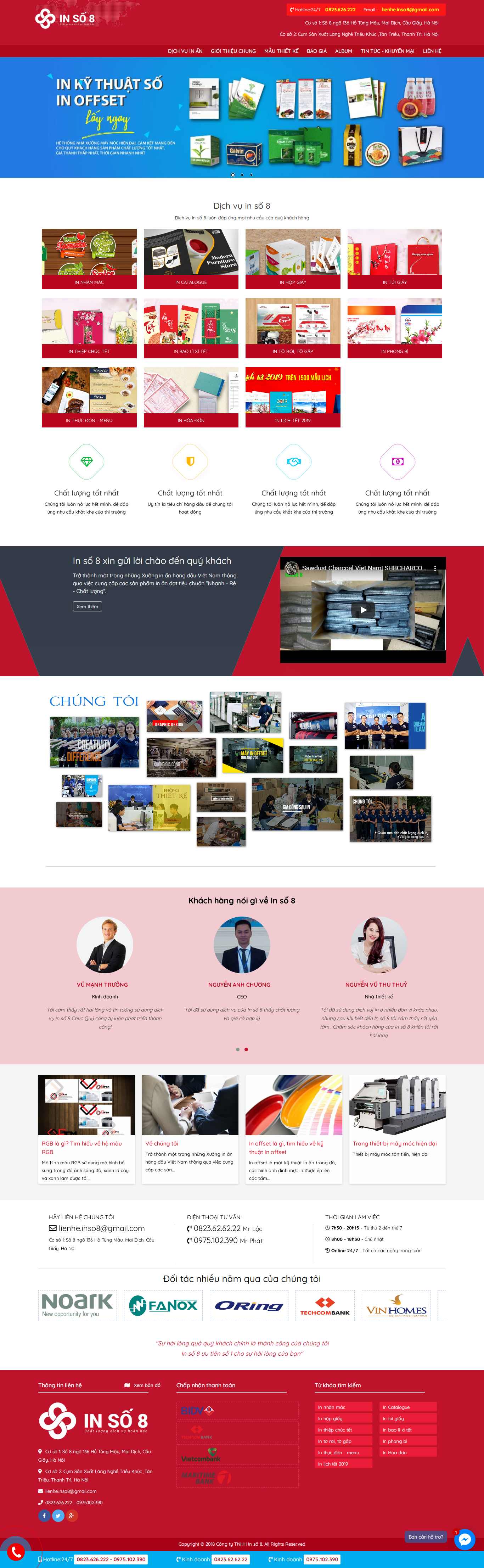 Thiết kế Web card visit inso8.com