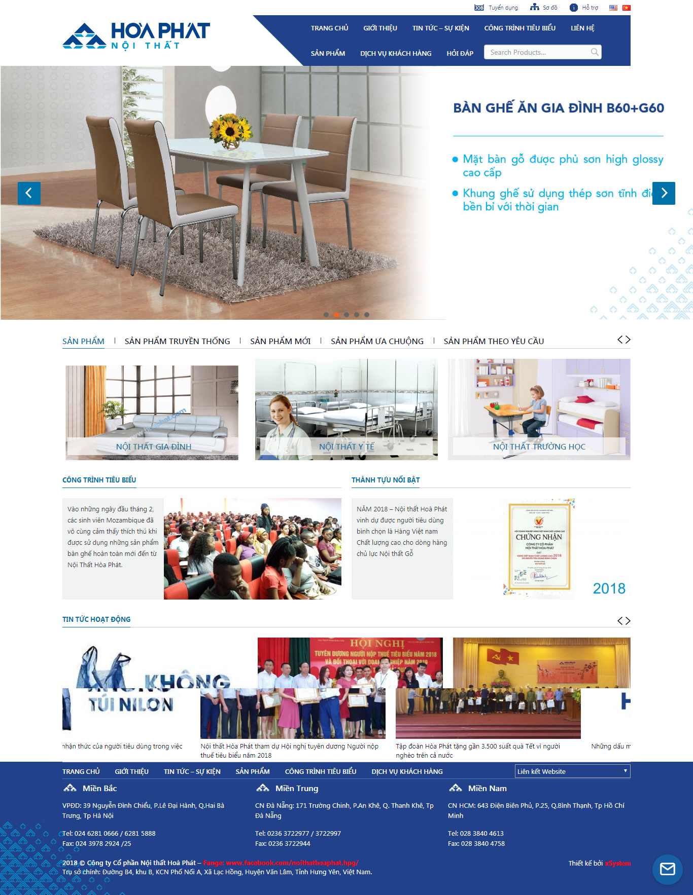 Thiết kế Web tập đoàn tổng công ty hoaphat.com