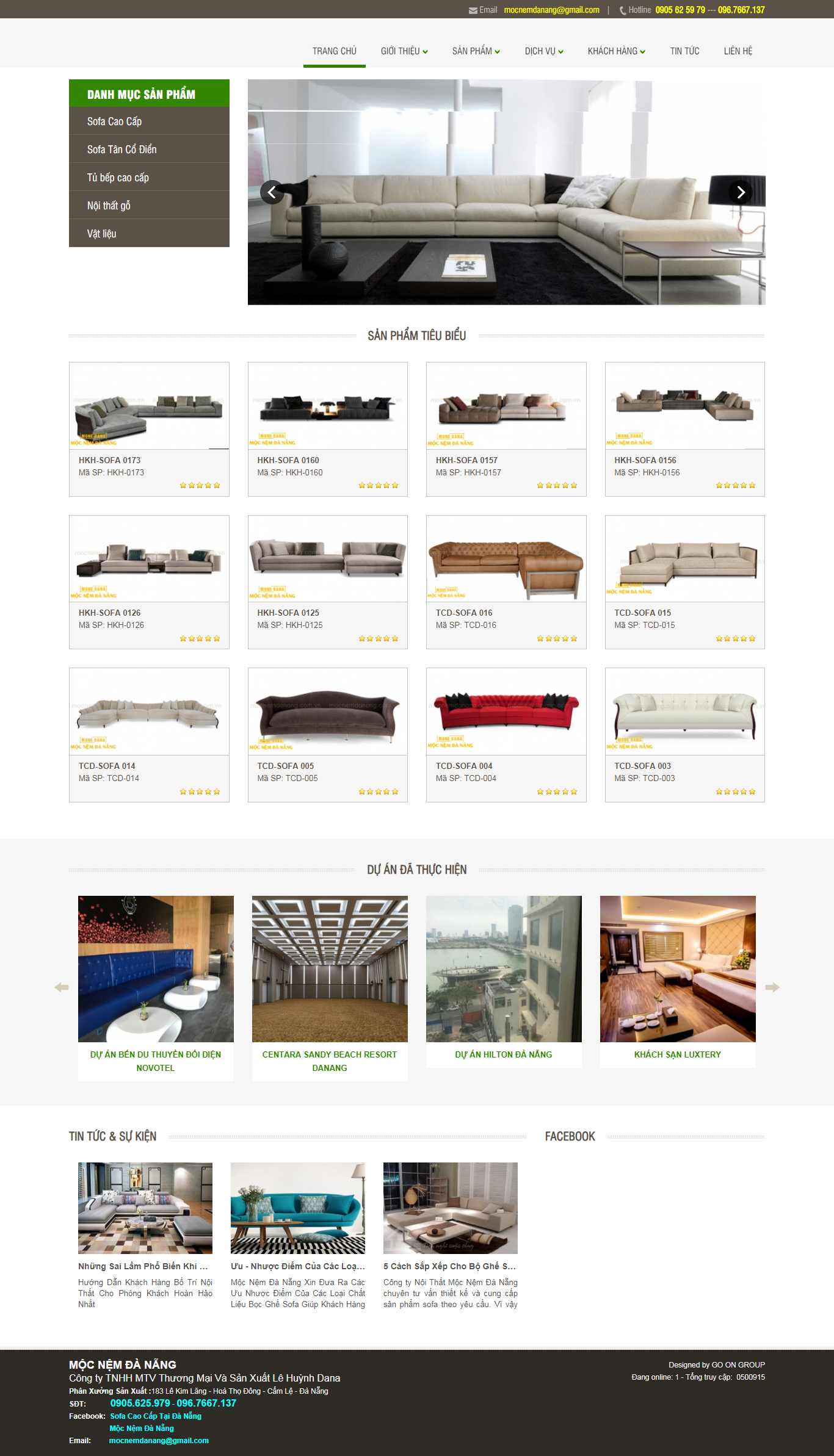 Thiết kế Web sofa nhập khẩu mocnemdanang.com.vn