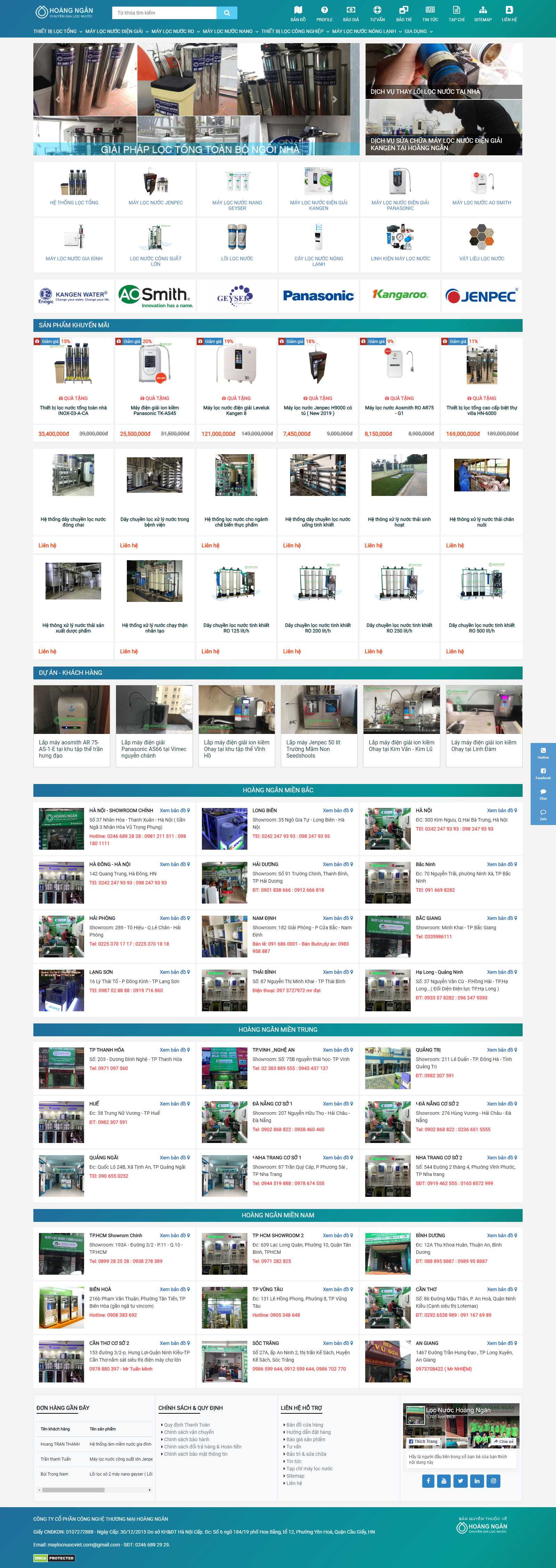 Thiết kế Web máy lọc nước maylocnuocviet.com