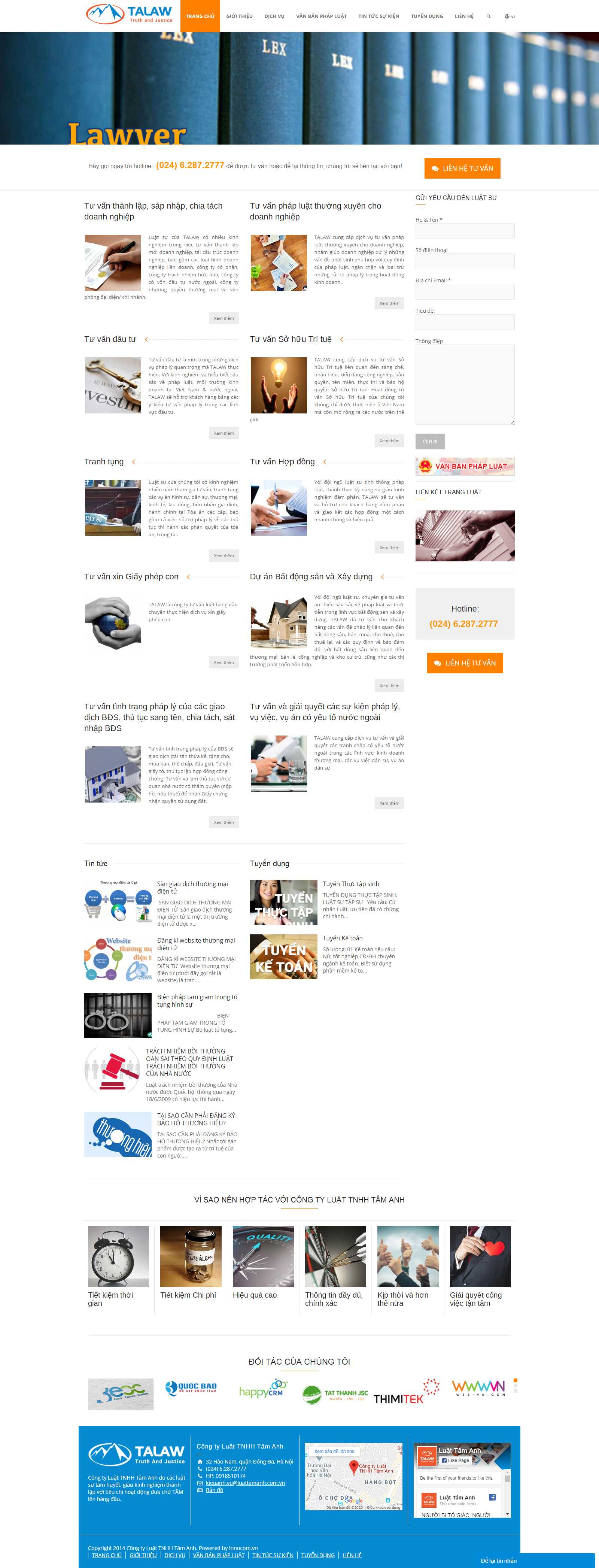 Thiết kế Web  luattamanh.com.vn