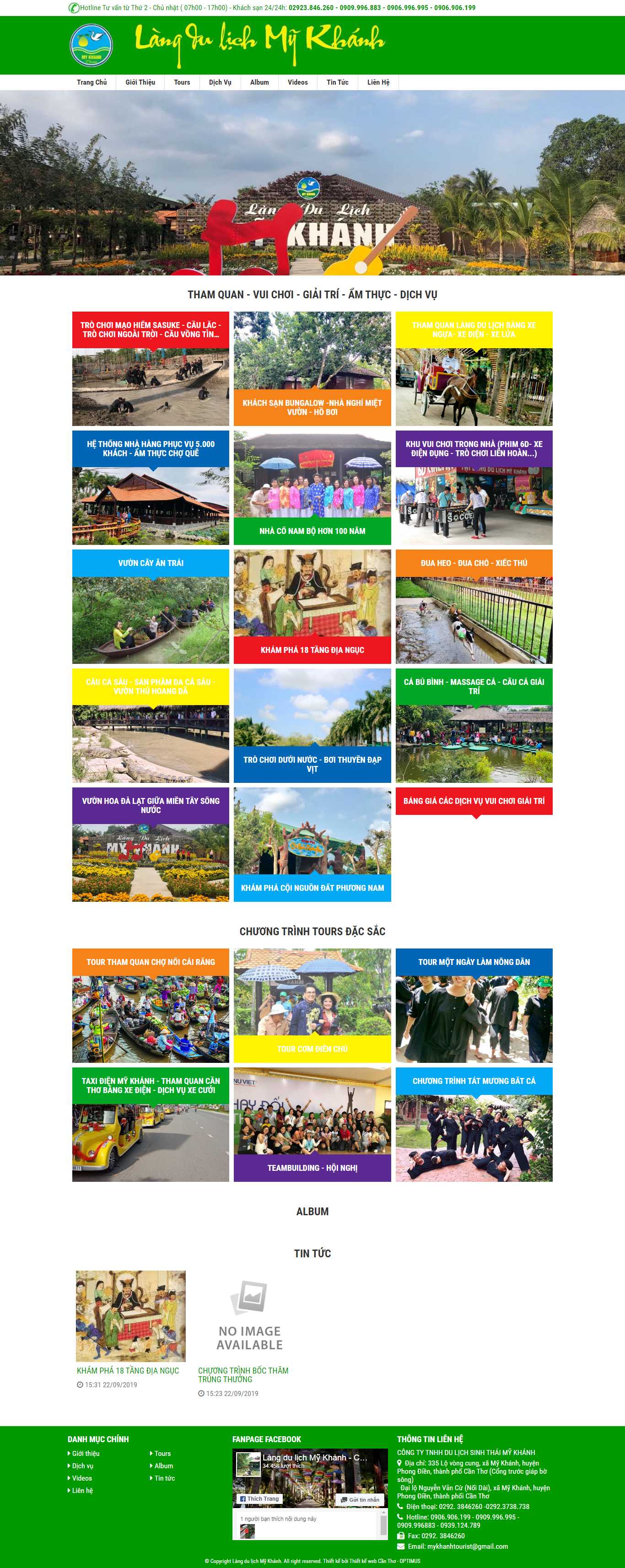 Thiết kế Web vui chơi giải trí mykhanh.com