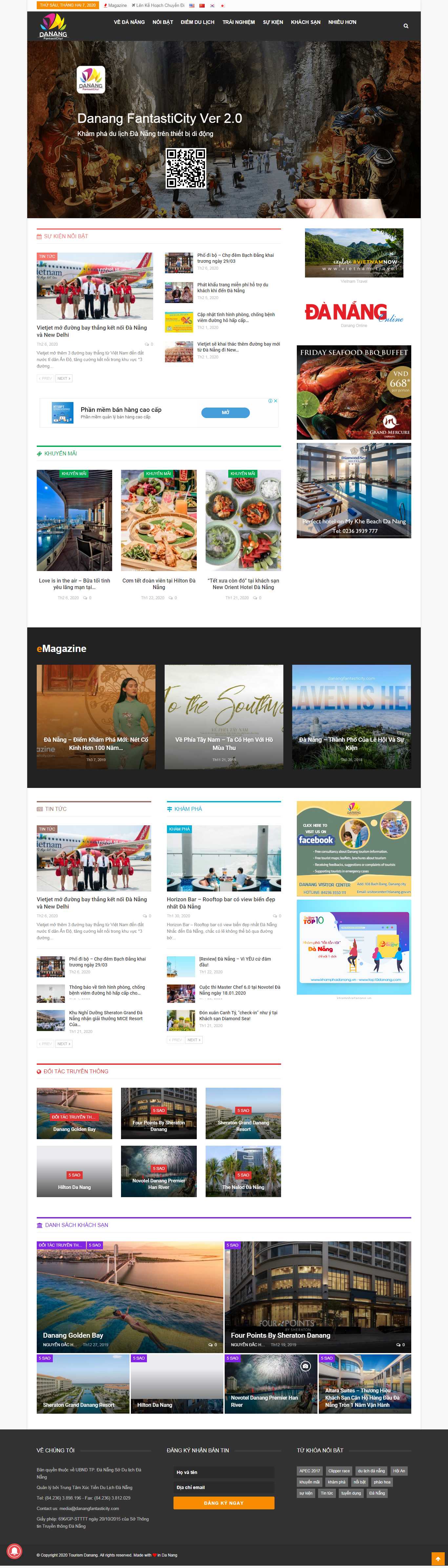 Thiết kế Web vui chơi giải trí danangfantasticity.com