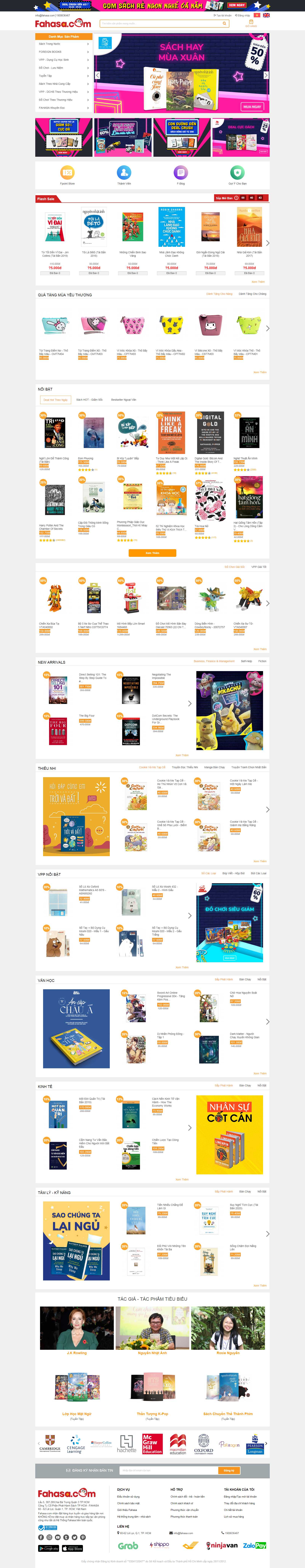 Thiết kế Web nhà sách fahasa.com