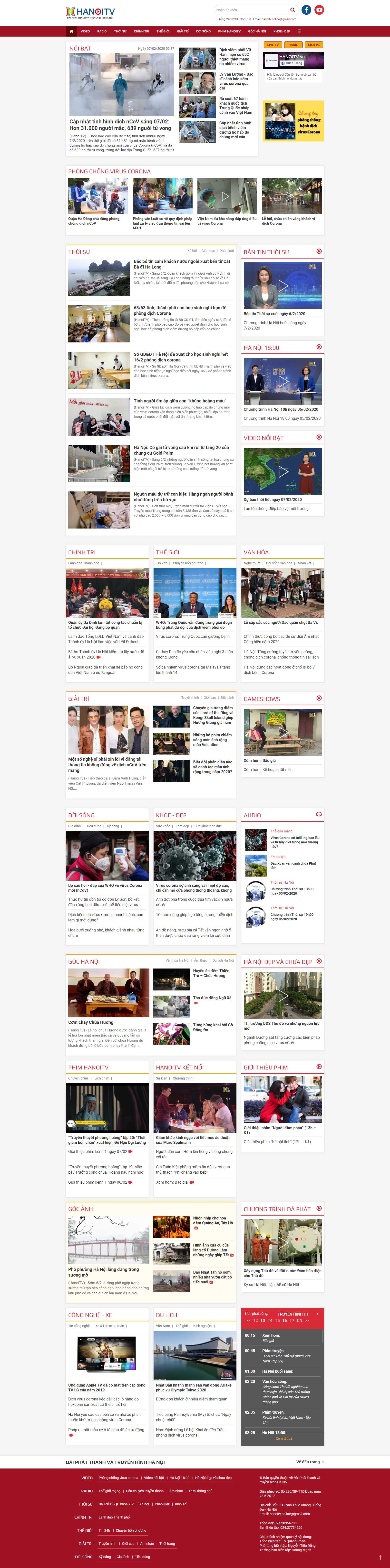 Thiết kế Web wordpress theo yêu cầu hanoitv.vn