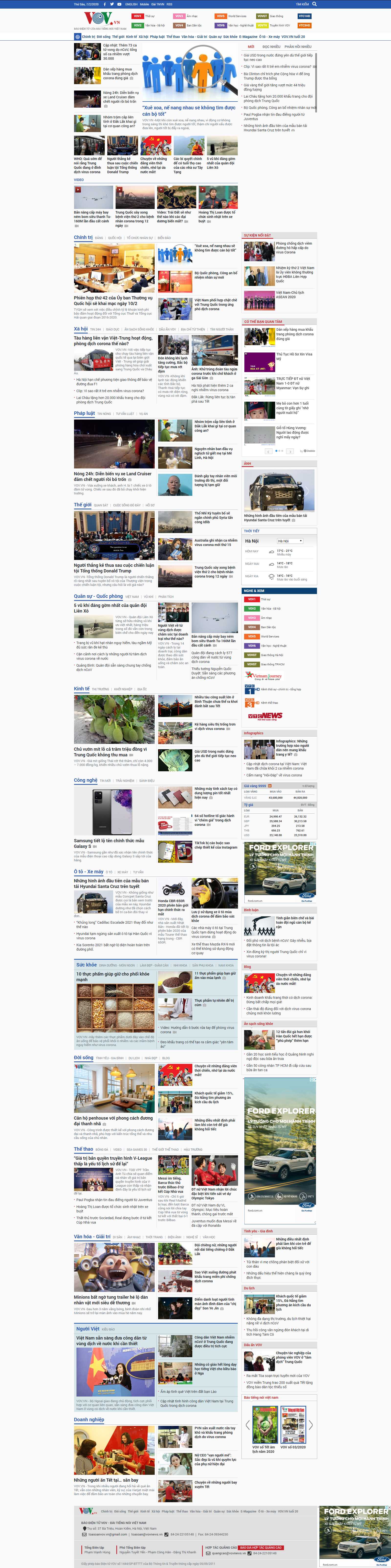 Thiết kế Web  vov.vn