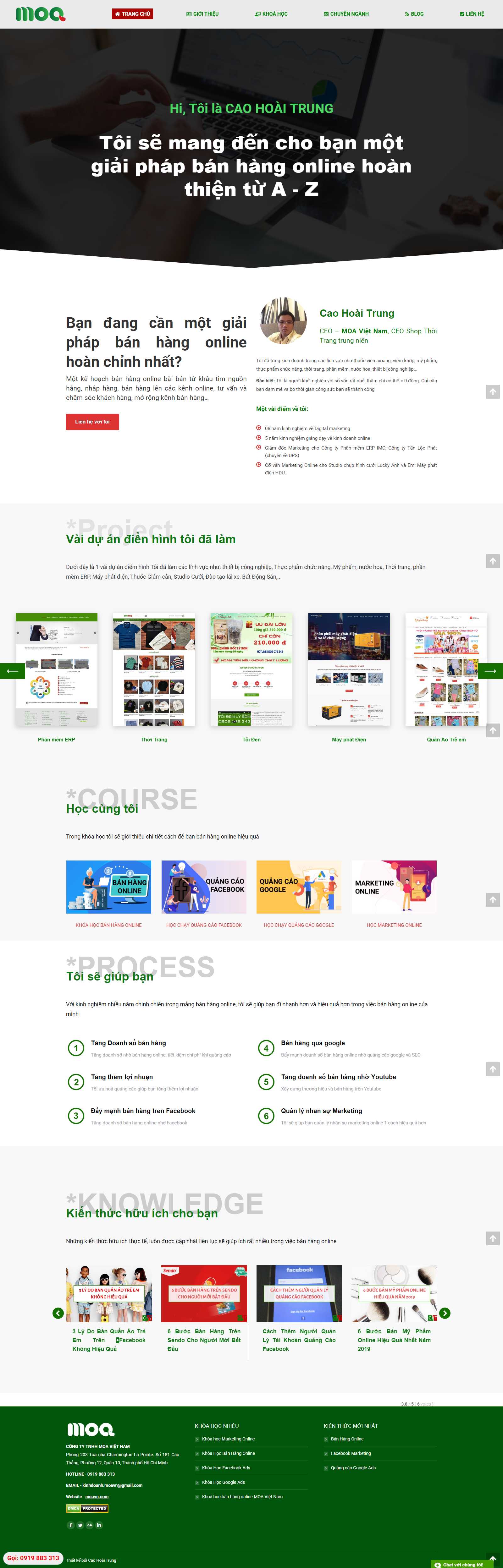 Thiết kế Web wordpress banhang24h caohoaitrung.com