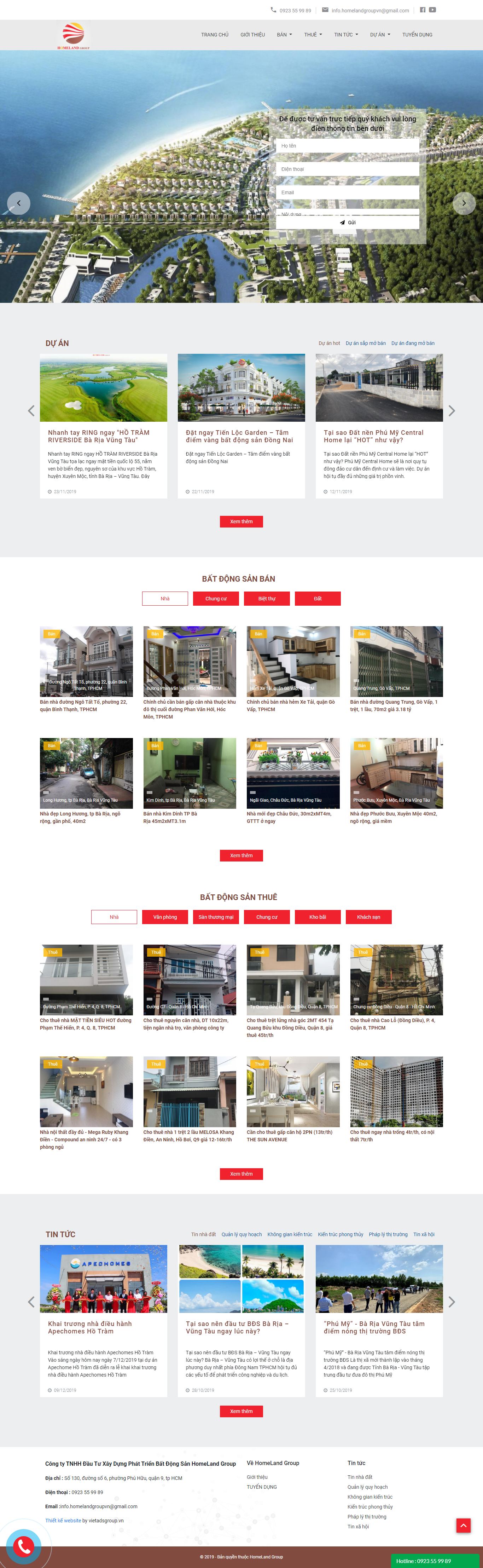 Thiết kế Web mới muabannhadat24h.com