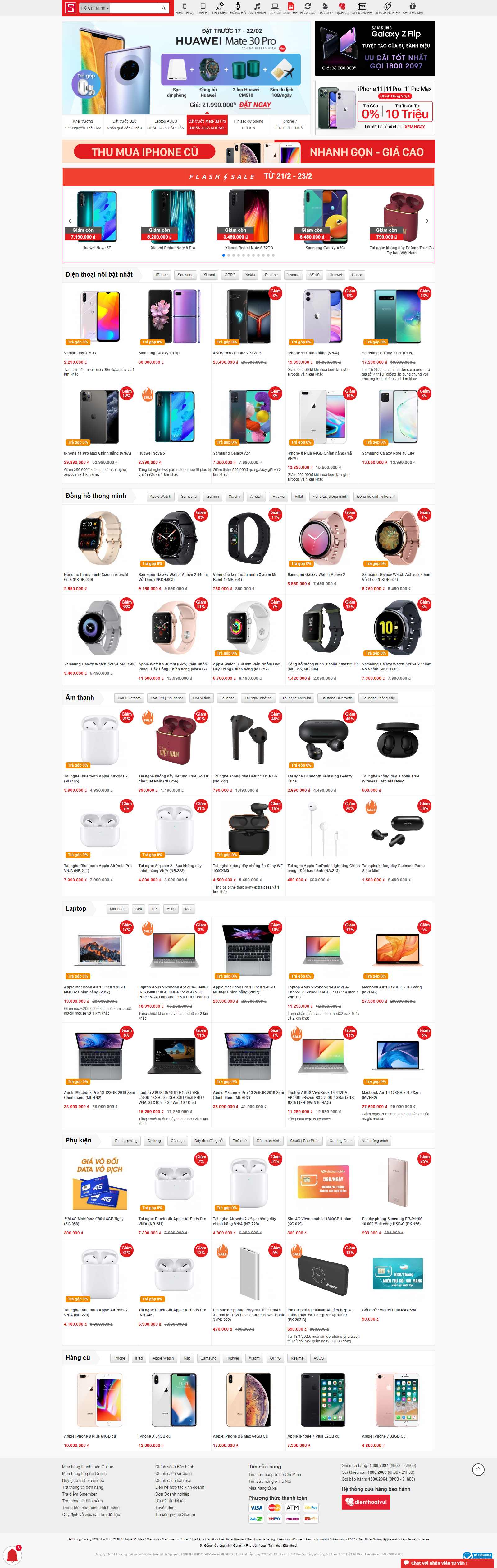 Thiết kế Web bán tai nghe cellphones.com.vn