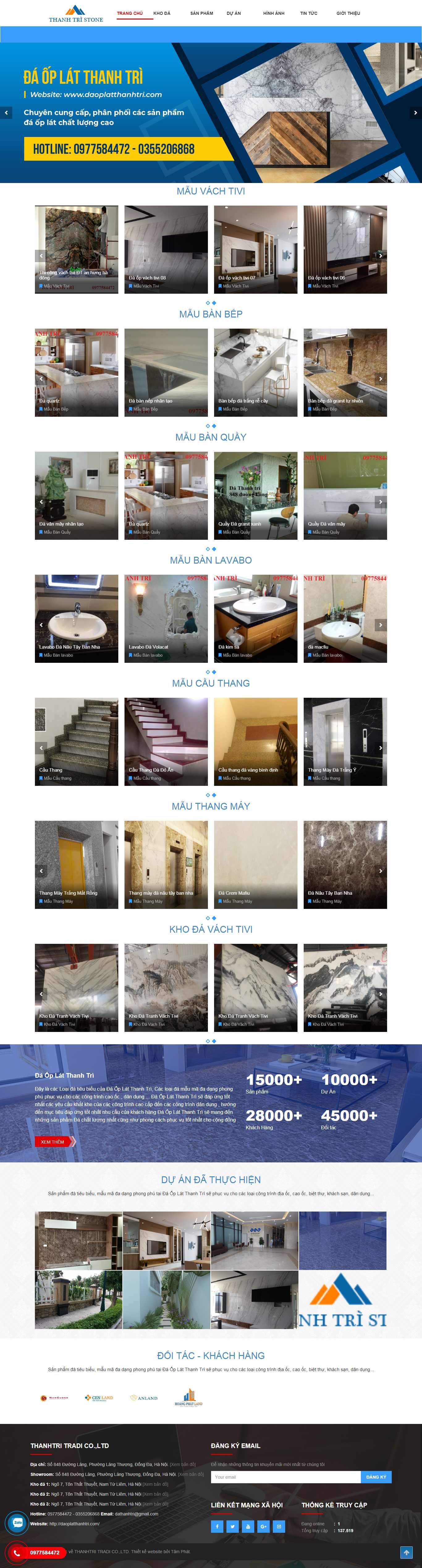 Thiết kế Web đá ốp lát daoplatthanhtri.com
