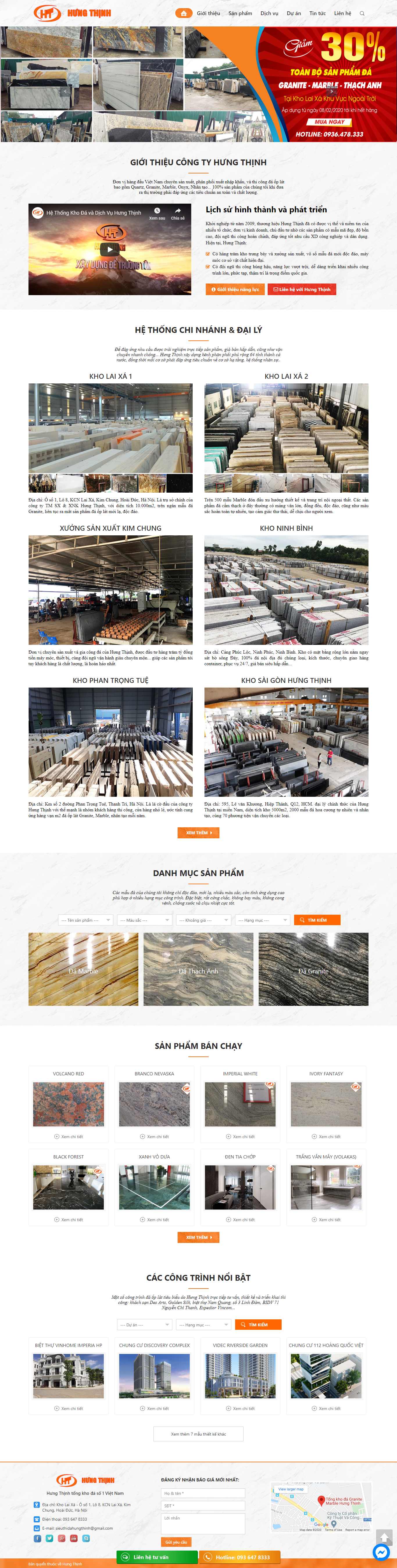 Thiết kế Web đá ốp lát sieuthida.vn