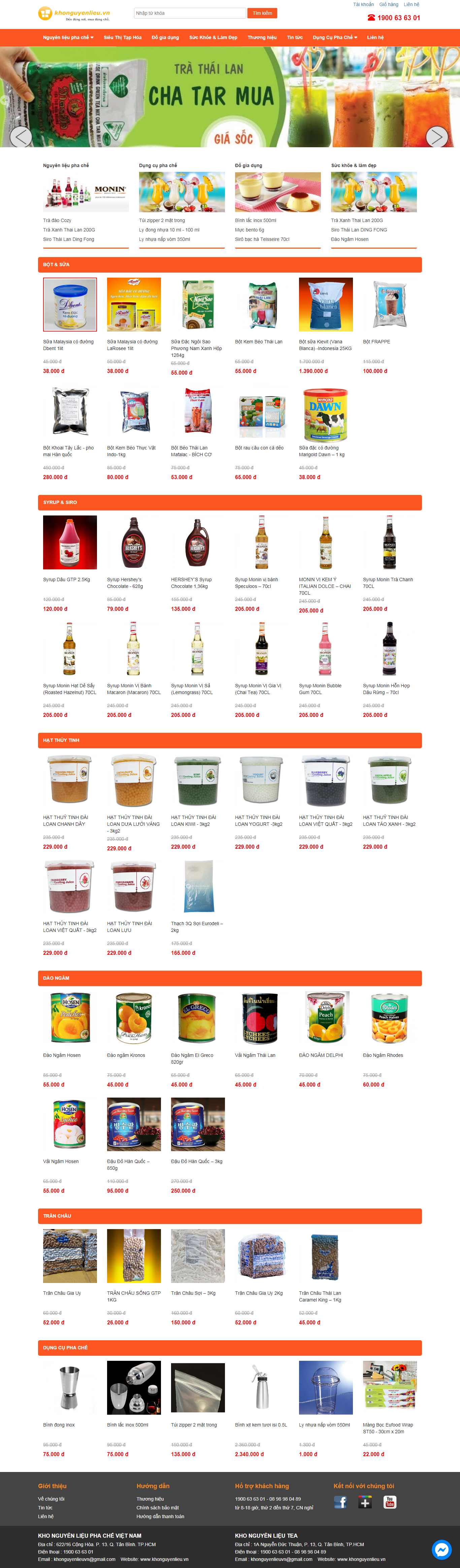 Thiết kế Web đồ ăn vặt khonguyenlieu.vn