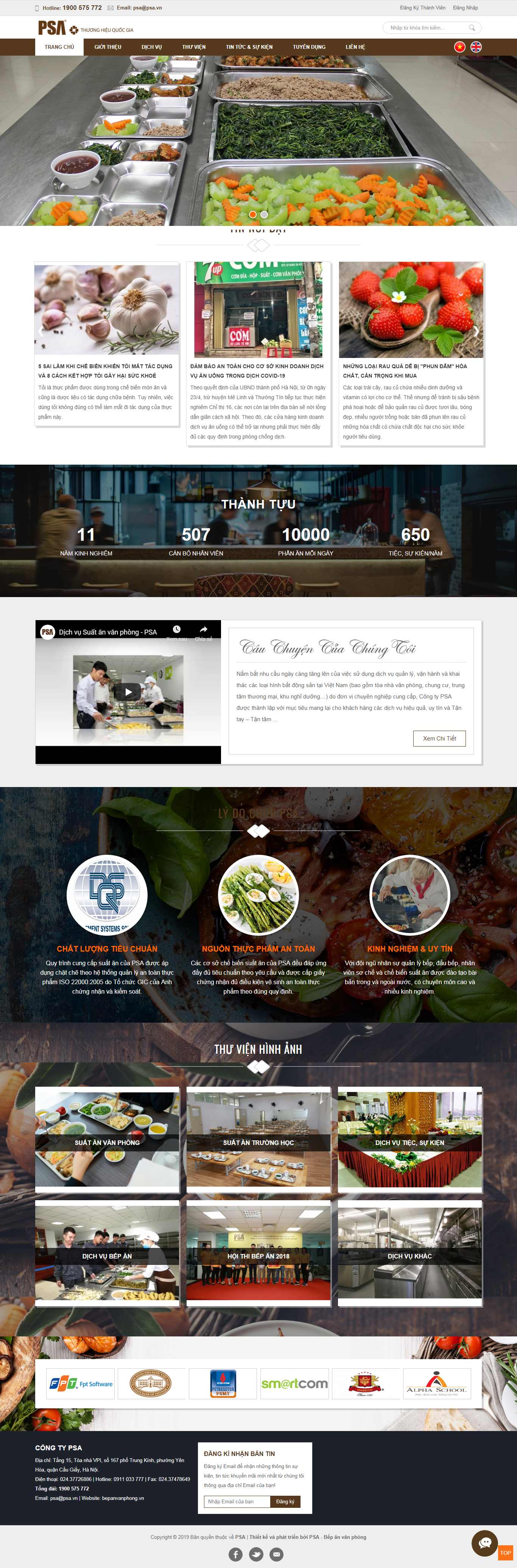 Thiết kế Web đồ ăn vặt bepanvanphong.vn