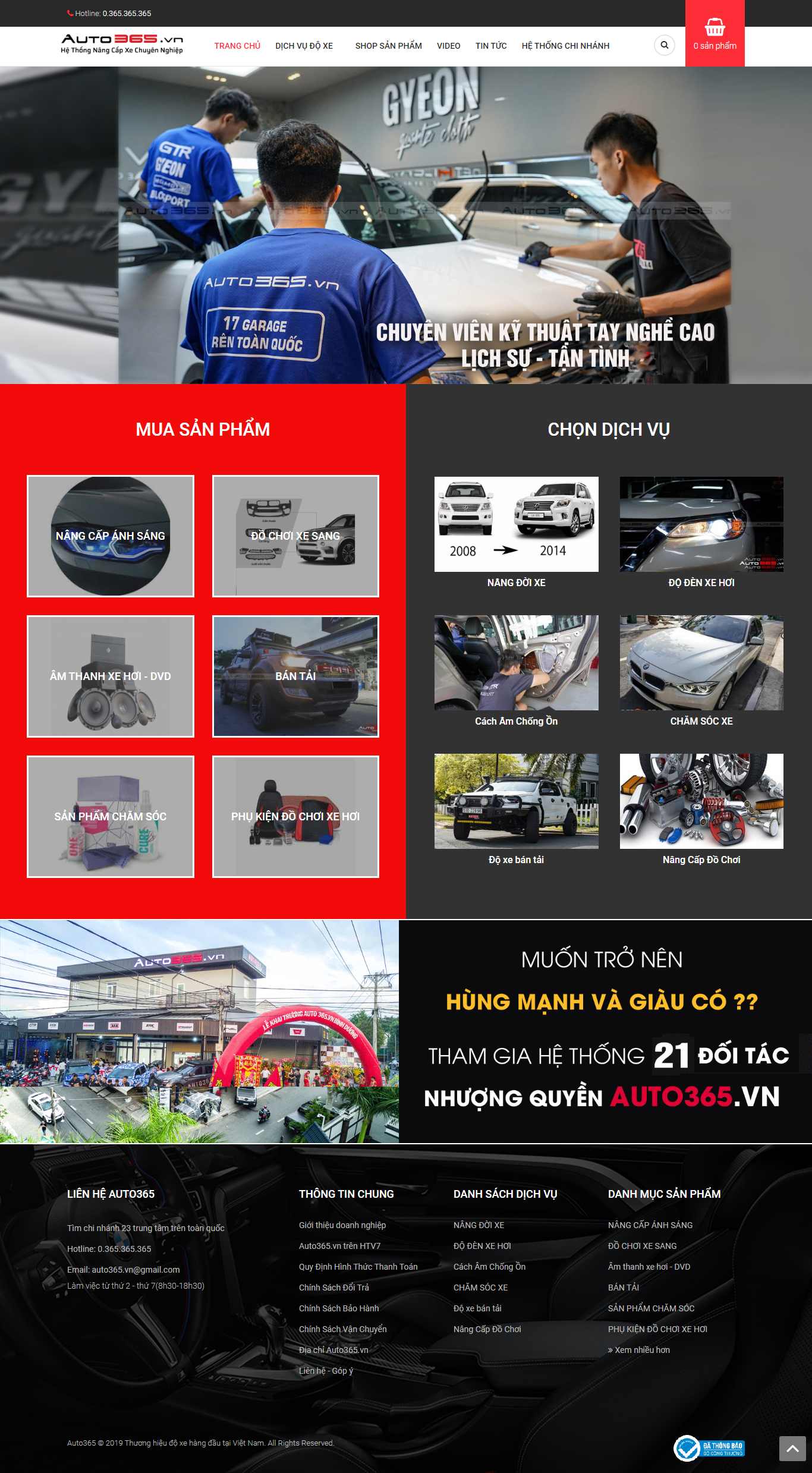 Thiết kế Web đồ chơi ô tô auto365.vn